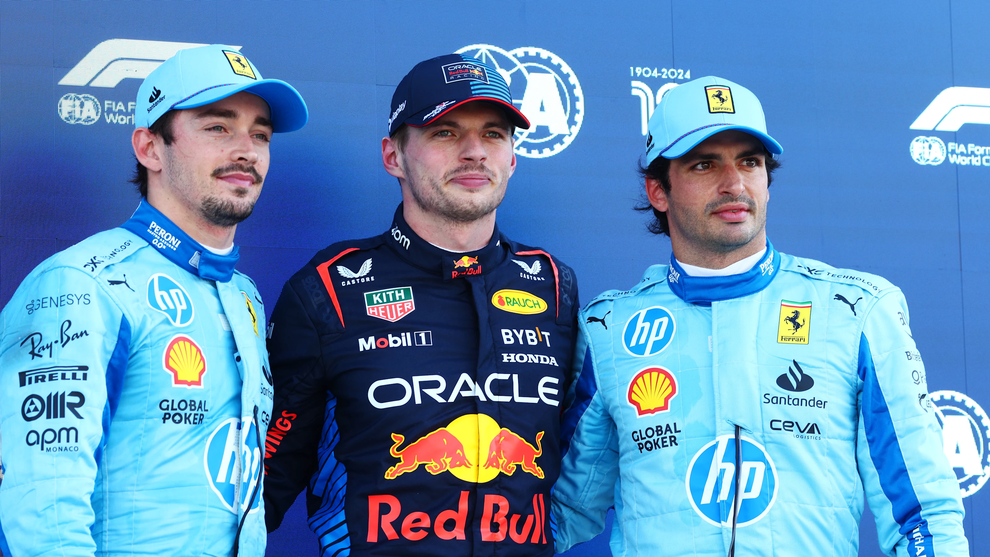 MIAMI, FLORIDA - MAY 04: Pole position qualifier Max Verstappen of the Netherlands and Oracle Red