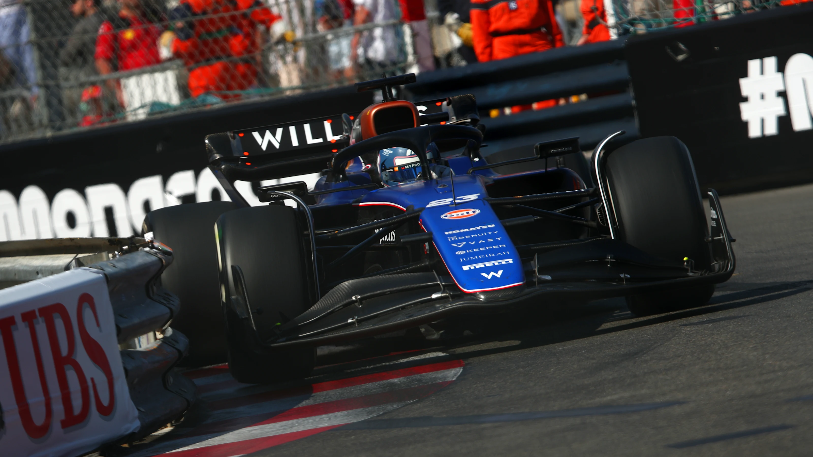 MONTE-CARLO, MONACO - MAY 26: Alexander Albon of Thailand driving the (23) Williams FW46 Mercedes