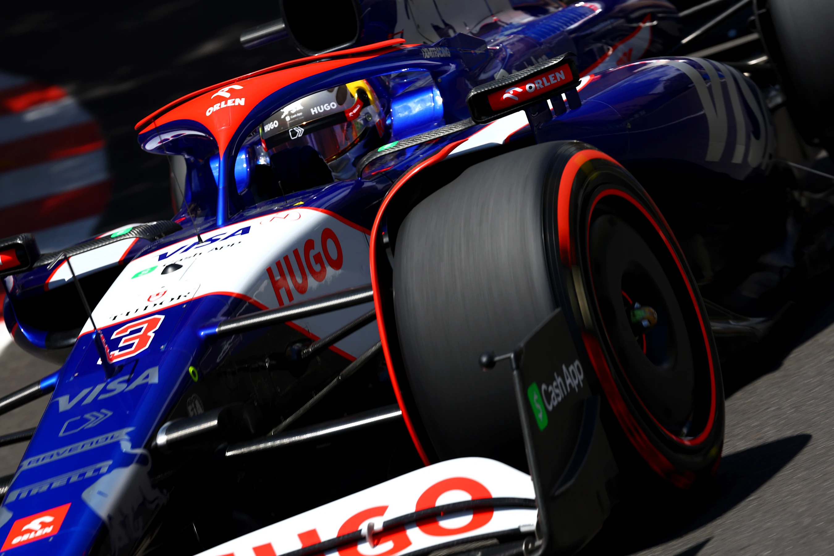 MONTE-CARLO, MONACO - MAY 25: Daniel Ricciardo of Australia driving the (3) Visa Cash App RB VCARB