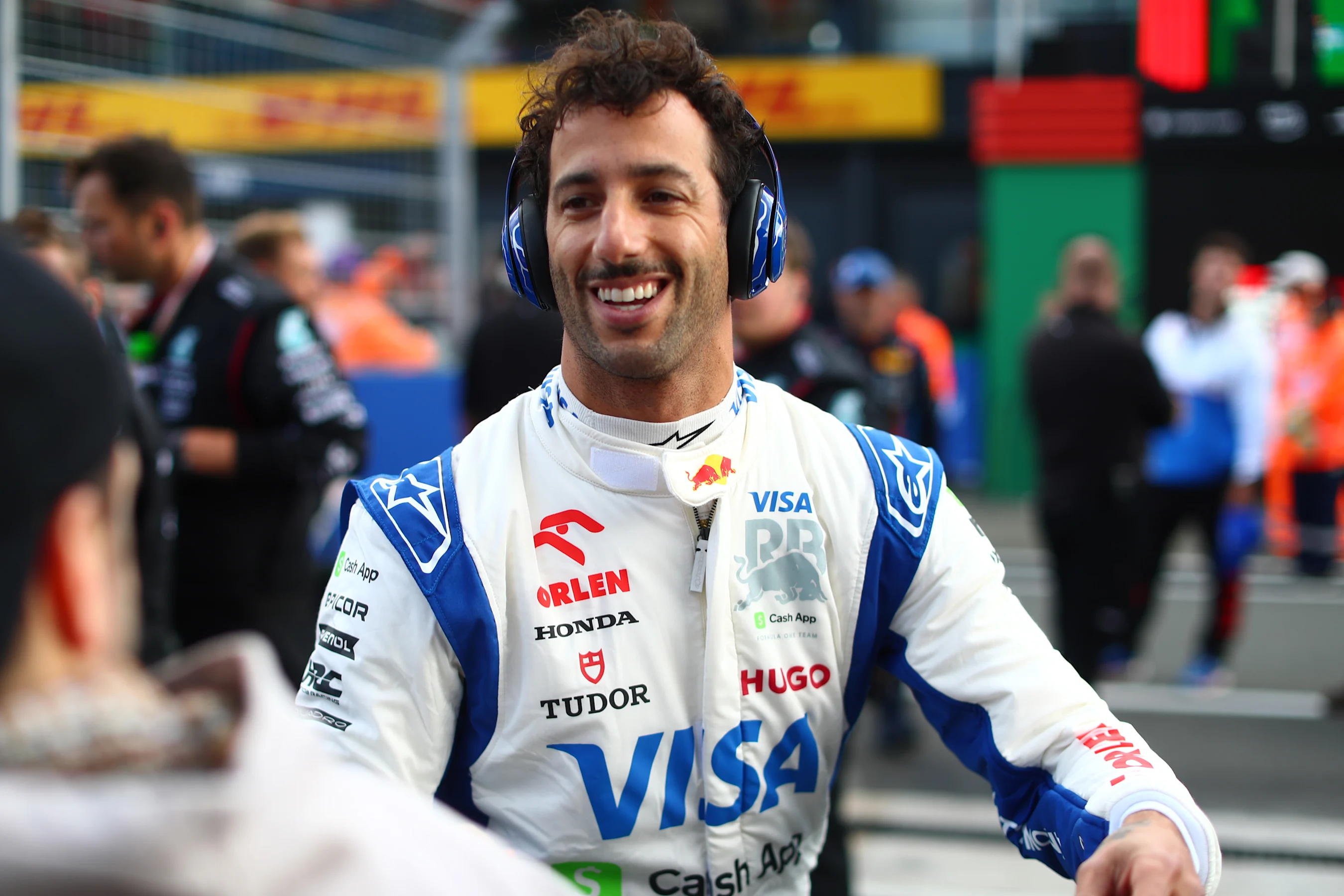 ZANDVOORT, NETHERLANDS - AUGUST 25: Daniel Ricciardo of Australia and Visa Cash App RB looks on on
