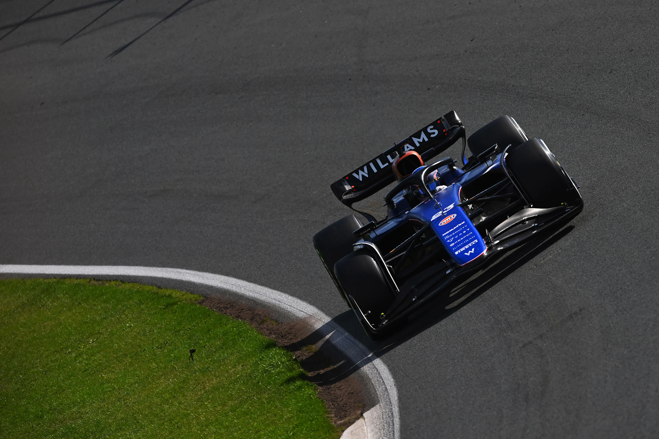 ZANDVOORT, NETHERLANDS - AUGUST 25: Alexander Albon of Thailand driving the (23) Williams FW46
