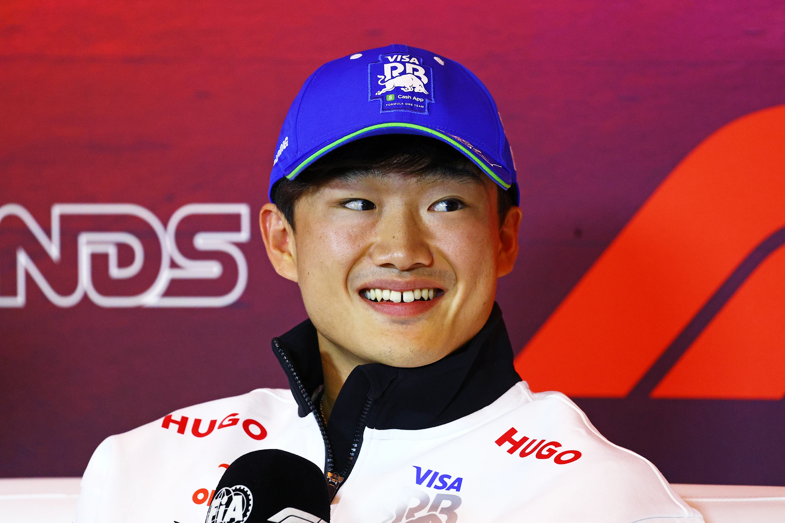 ZANDVOORT, NETHERLANDS - AUGUST 22: Yuki Tsunoda of Japan and Visa Cash App RB attends the Drivers