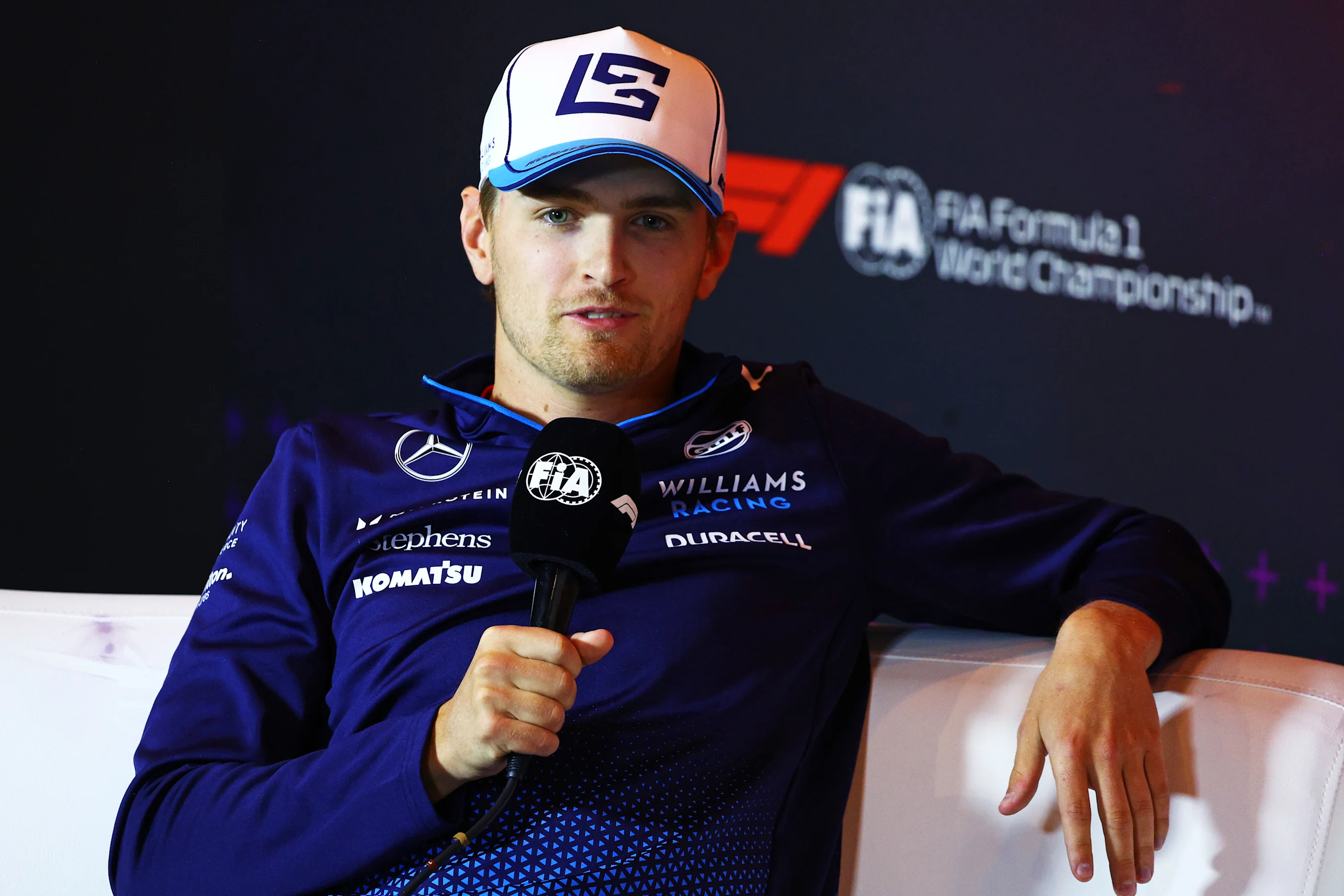 ZANDVOORT, NETHERLANDS - AUGUST 22: Logan Sargeant of United States and Williams attends the