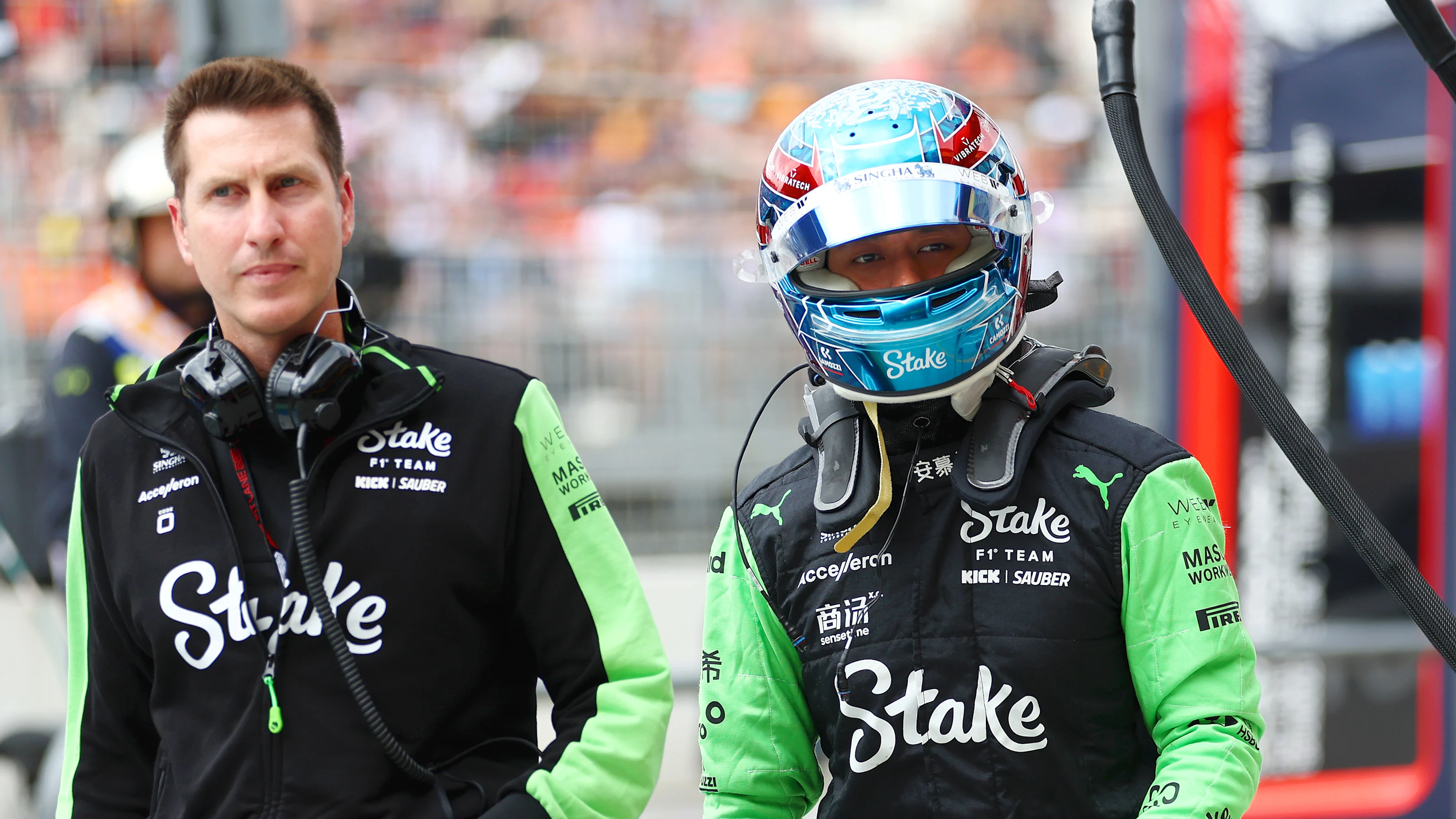 ZANDVOORT, NETHERLANDS - AUGUST 24: 19th placed qualifier Zhou Guanyu of China and Stake F1 Team