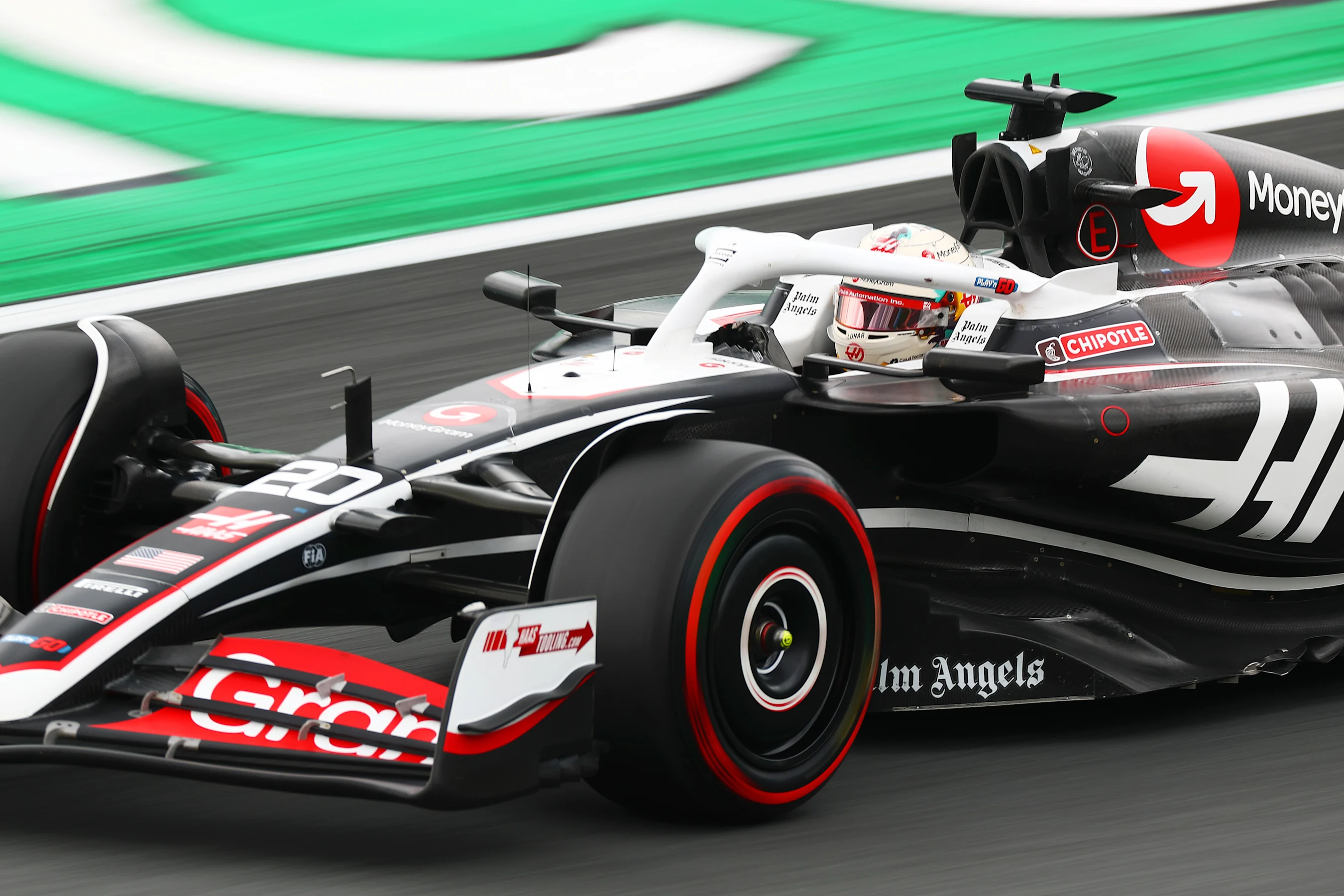 ZANDVOORT, NETHERLANDS - AUGUST 24: Kevin Magnussen of Denmark driving the (20) Haas F1 VF-24