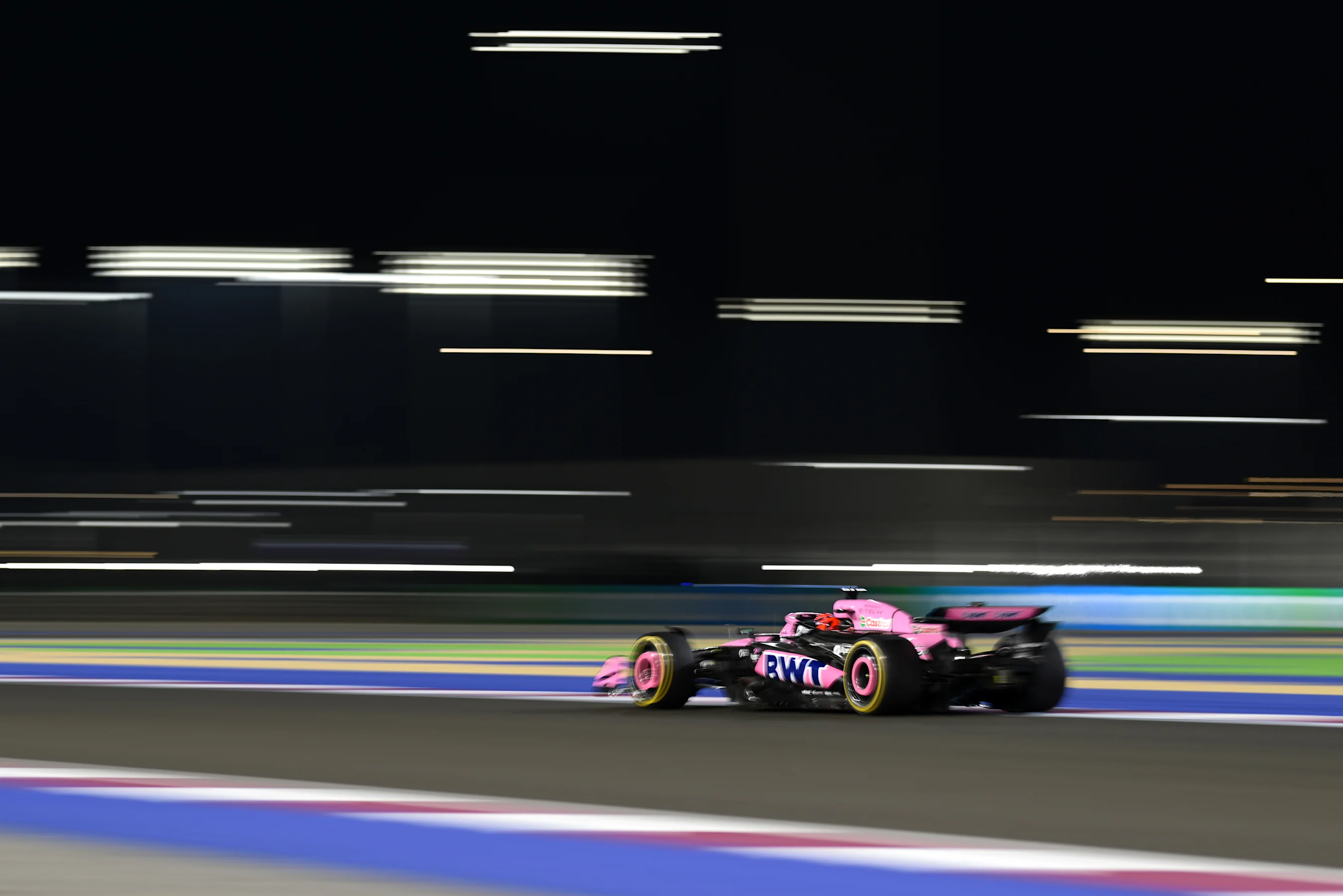 LUSAIL CITY, QATAR - NOVEMBER 29: Esteban Ocon of France driving the (31) Alpine F1 A524 Renault on