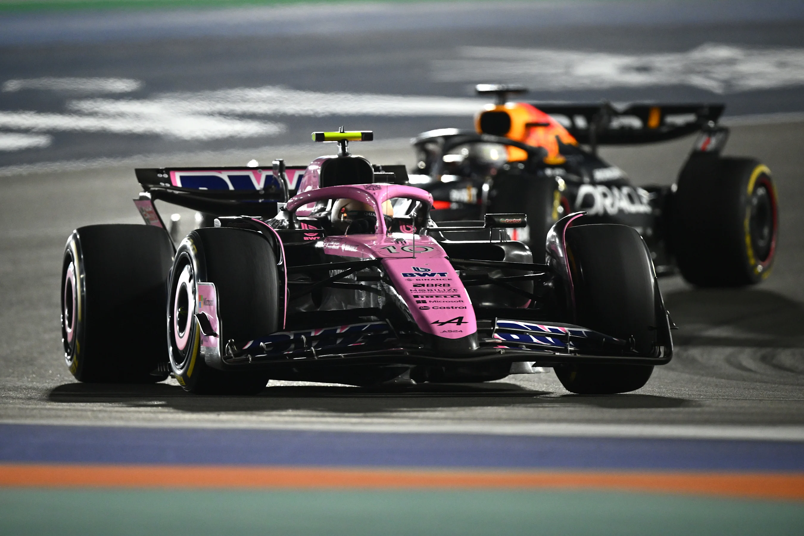 LUSAIL CITY, QATAR - NOVEMBER 30: Pierre Gasly of France driving the (10) Alpine F1 A524 Renault on