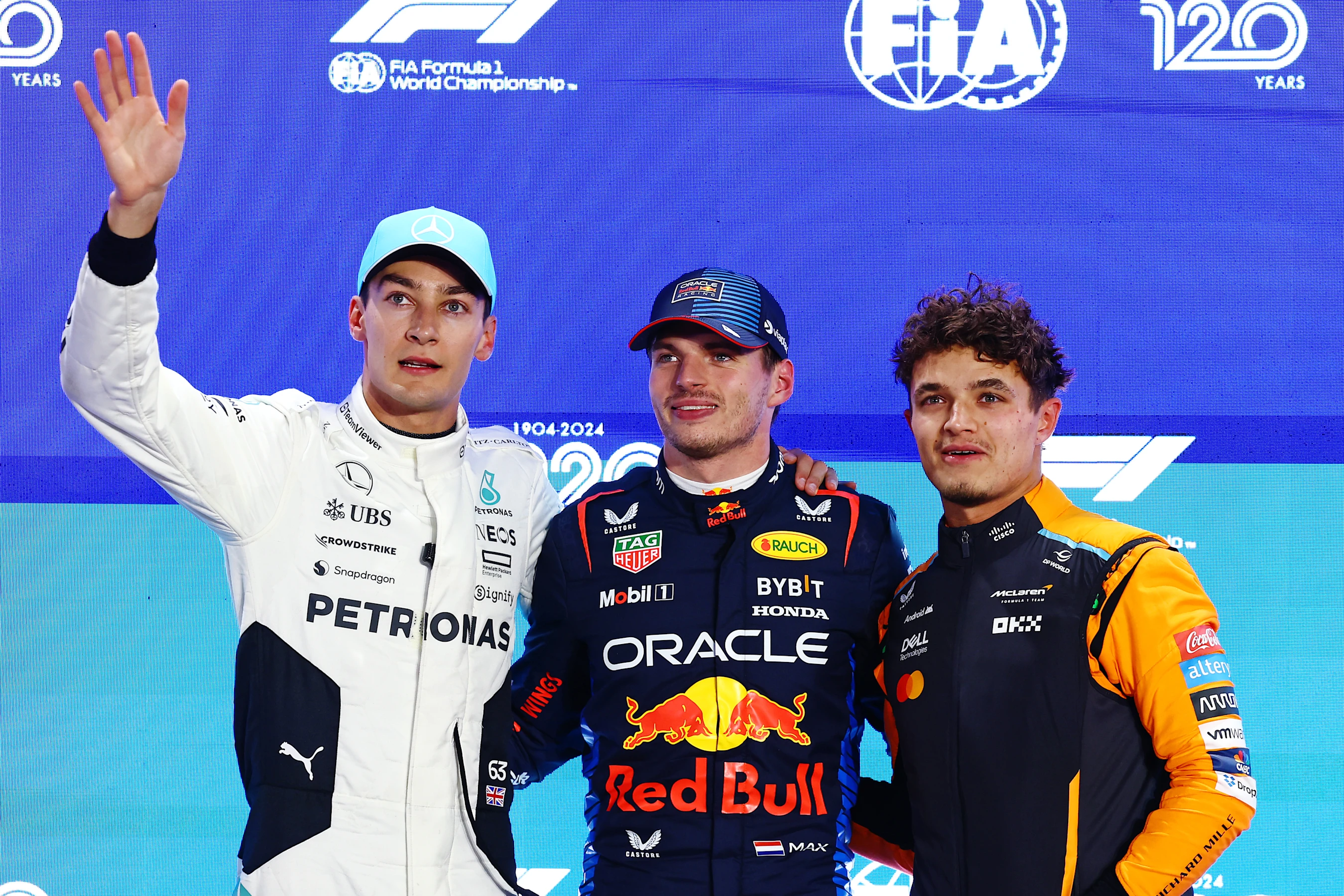 LUSAIL CITY, QATAR - NOVEMBER 30: Pole position qualifier Max Verstappen of the Netherlands and