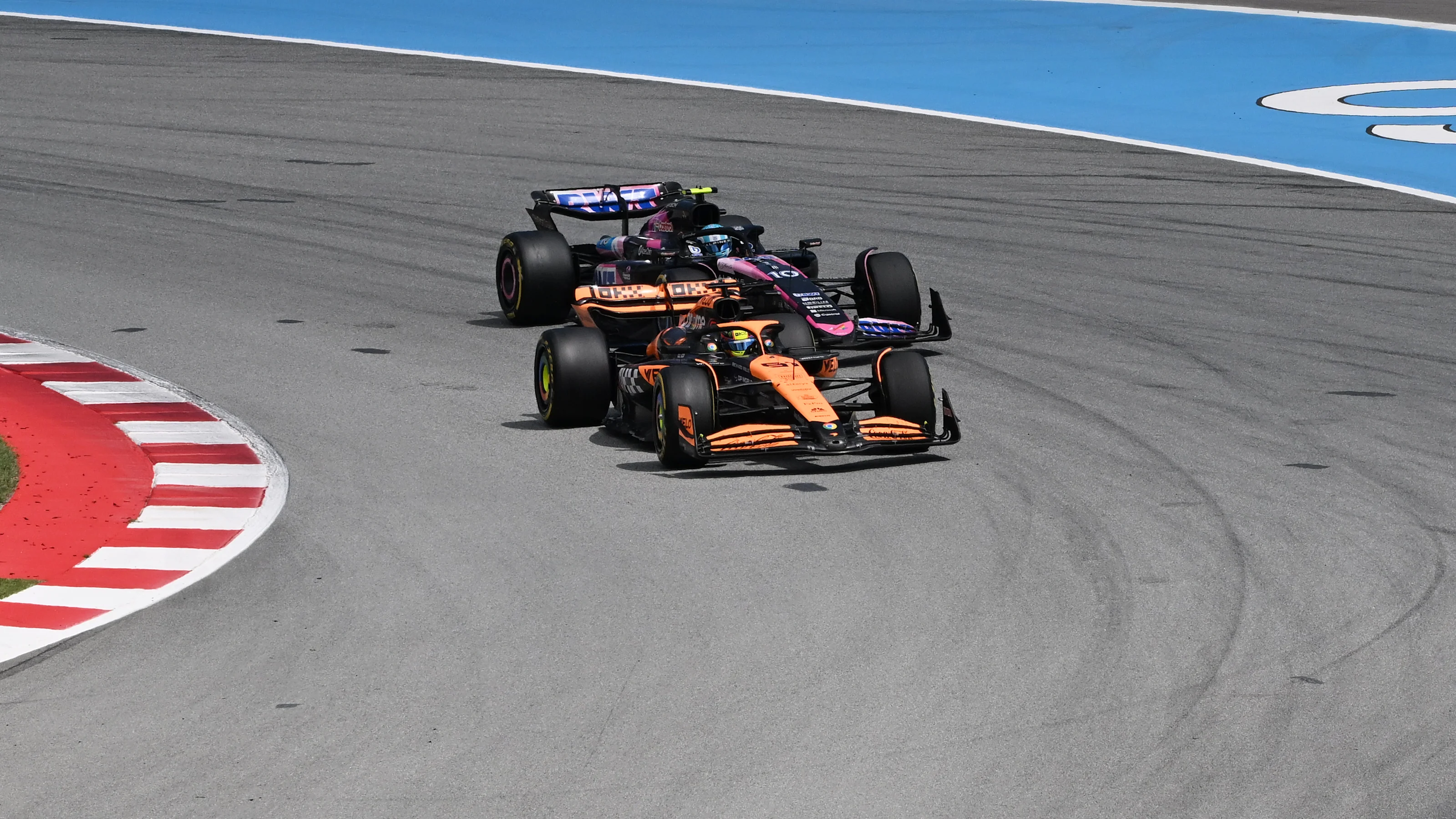 BARCELONA, SPAIN - JUNE 23: Oscar Piastri of Australia driving the (81) McLaren MCL38 Mercedes