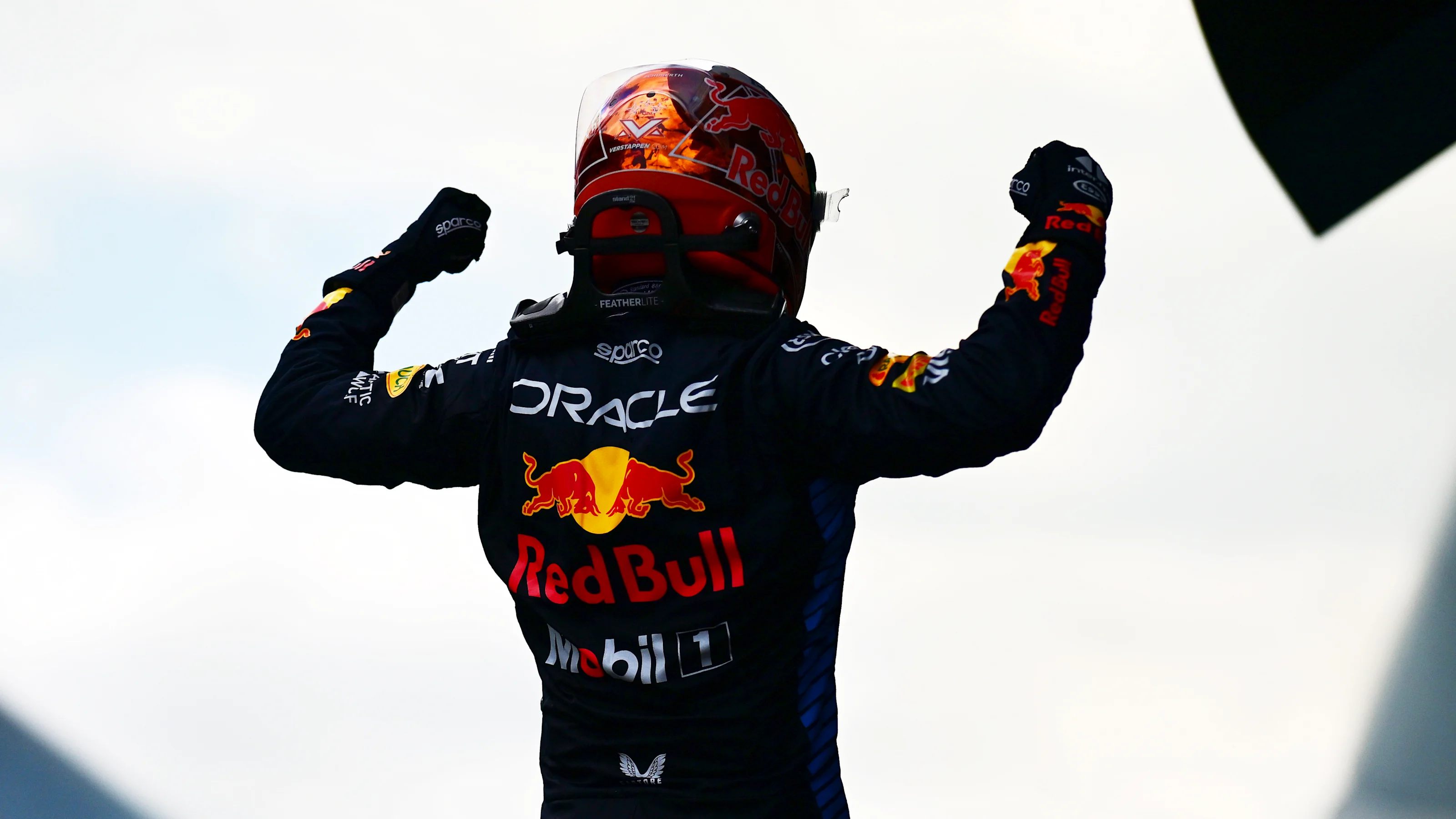BARCELONA, SPAIN - JUNE 23: Race winner Max Verstappen of the Netherlands and Oracle Red Bull