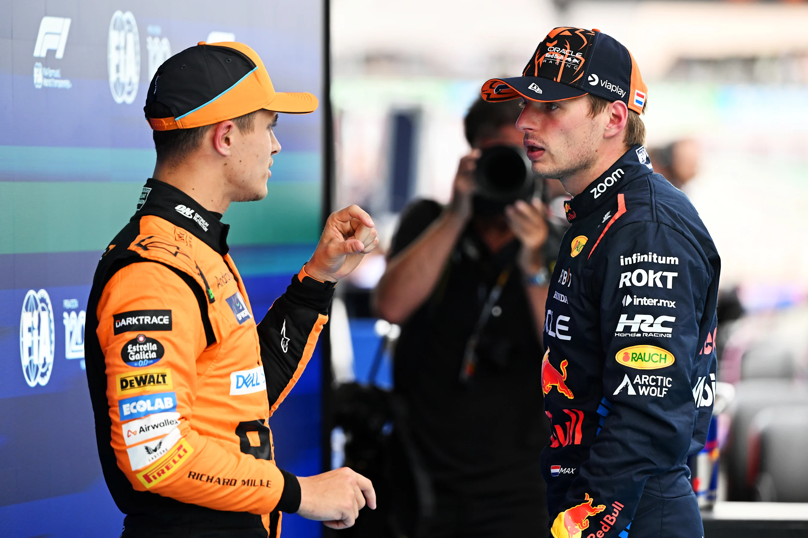 BARCELONA, SPAIN - JUNE 22: Pole position qualifier Lando Norris of Great Britain and McLaren and