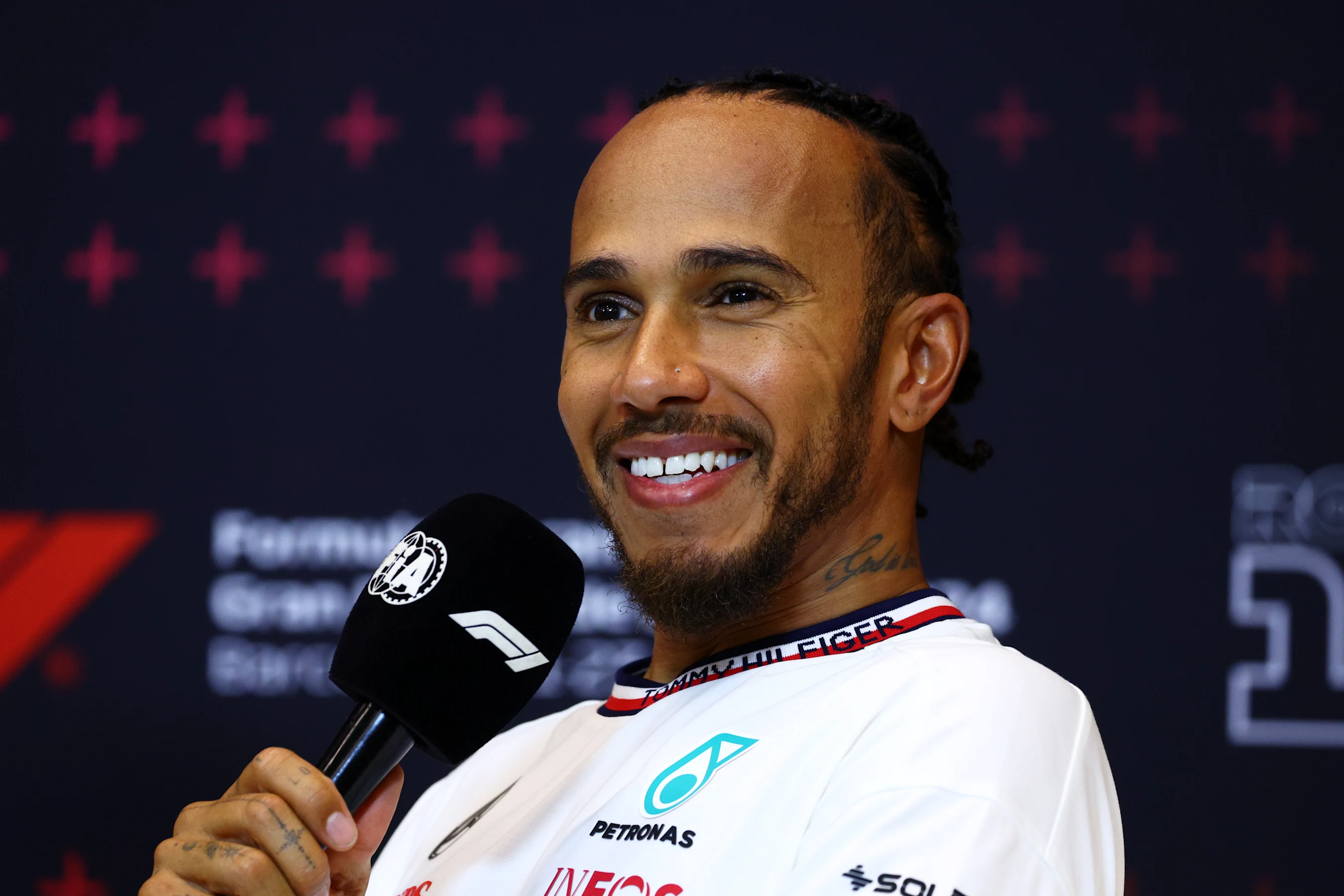 BARCELONA, SPAIN - JUNE 22: Third placed qualifier Lewis Hamilton of Great Britain and Mercedes