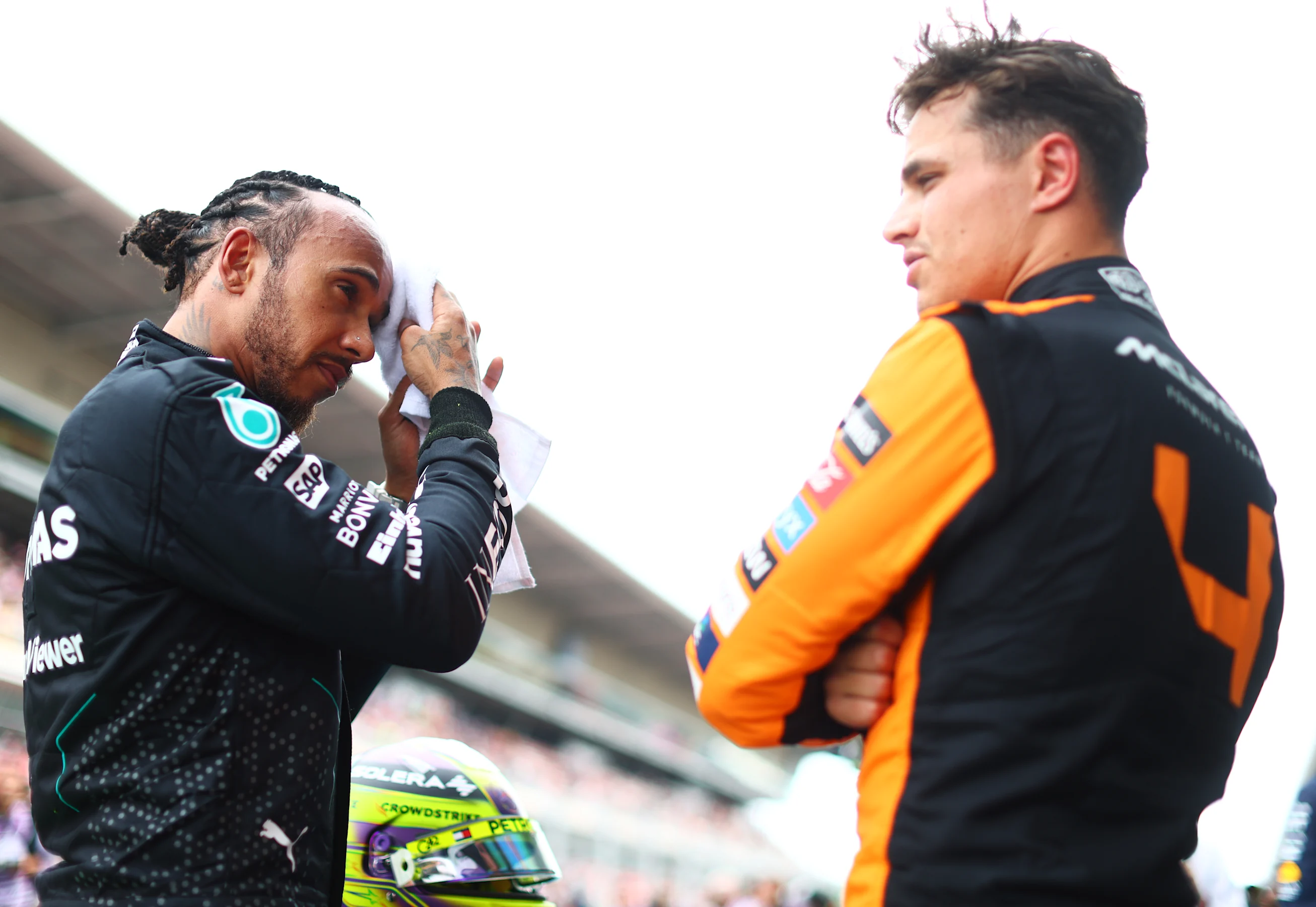 BARCELONA, SPAIN - JUNE 22: Pole position qualifier Lando Norris of Great Britain and McLaren and