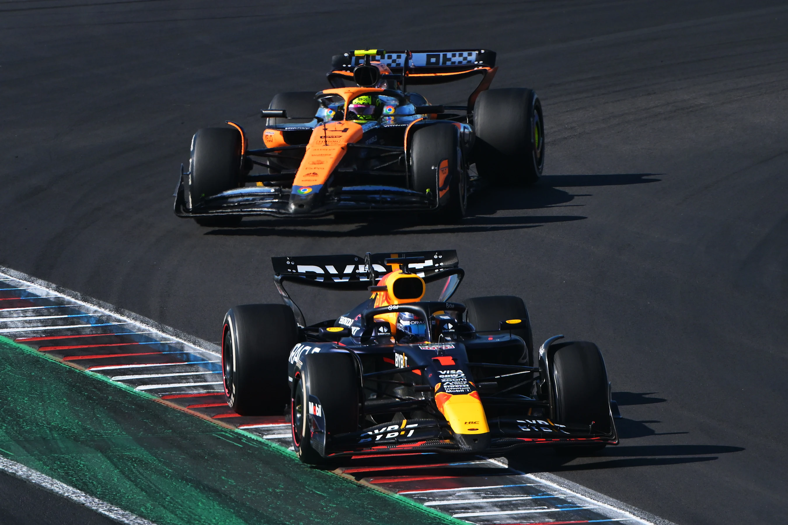 AUSTIN, TEXAS - OCTOBER 20: Max Verstappen of the Netherlands driving the (1) Oracle Red Bull