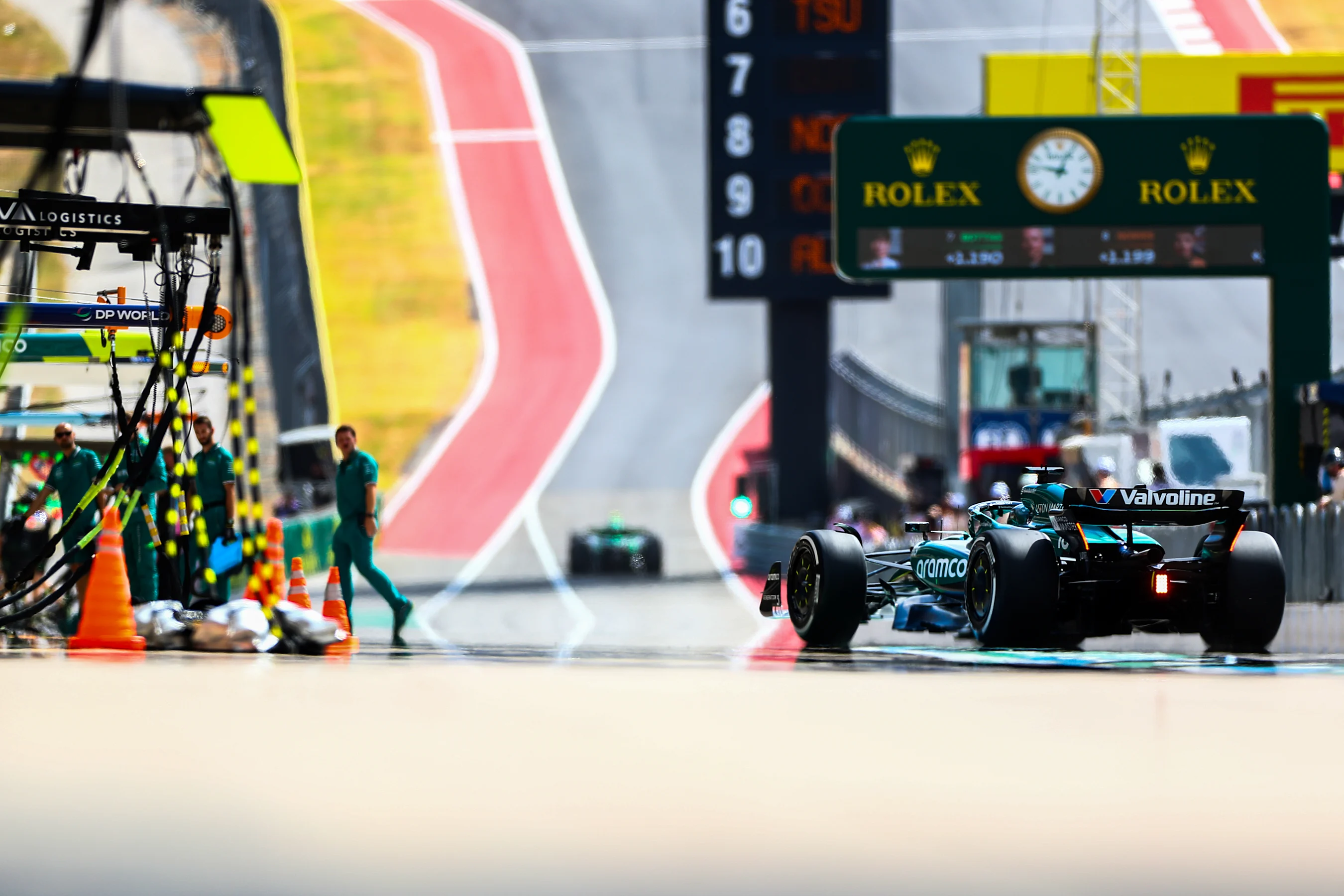 AUSTIN, TEXAS - OCTOBER 18: Lance Stroll of Aston Martin and Canada   during practice ahead of the