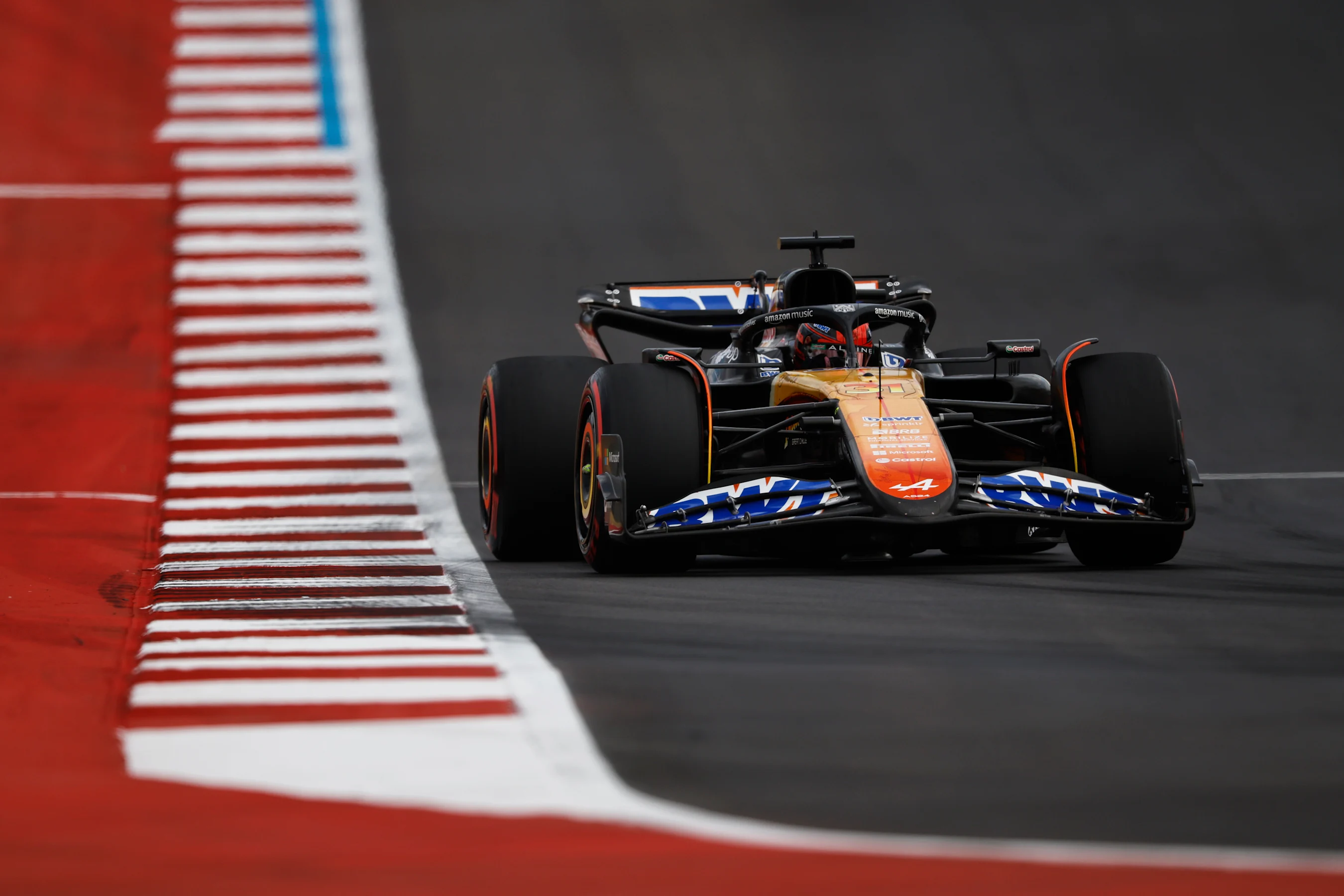 AUSTIN, TEXAS - OCTOBER 18: Esteban Ocon of France driving the (31) Alpine F1 A524 Renault on track