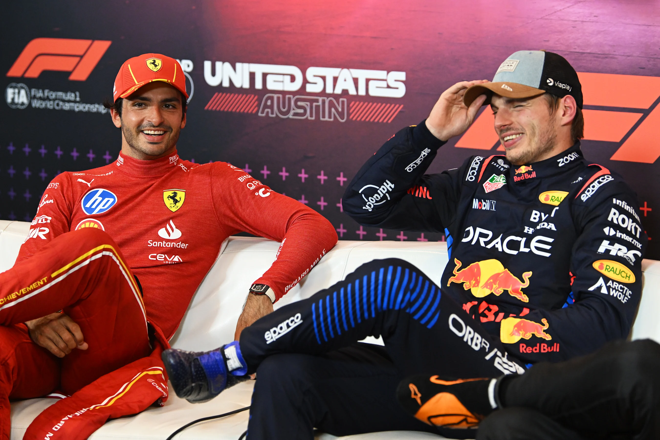 AUSTIN, TEXAS - OCTOBER 19: Sprint winner Max Verstappen of the Netherlands and Oracle Red Bull