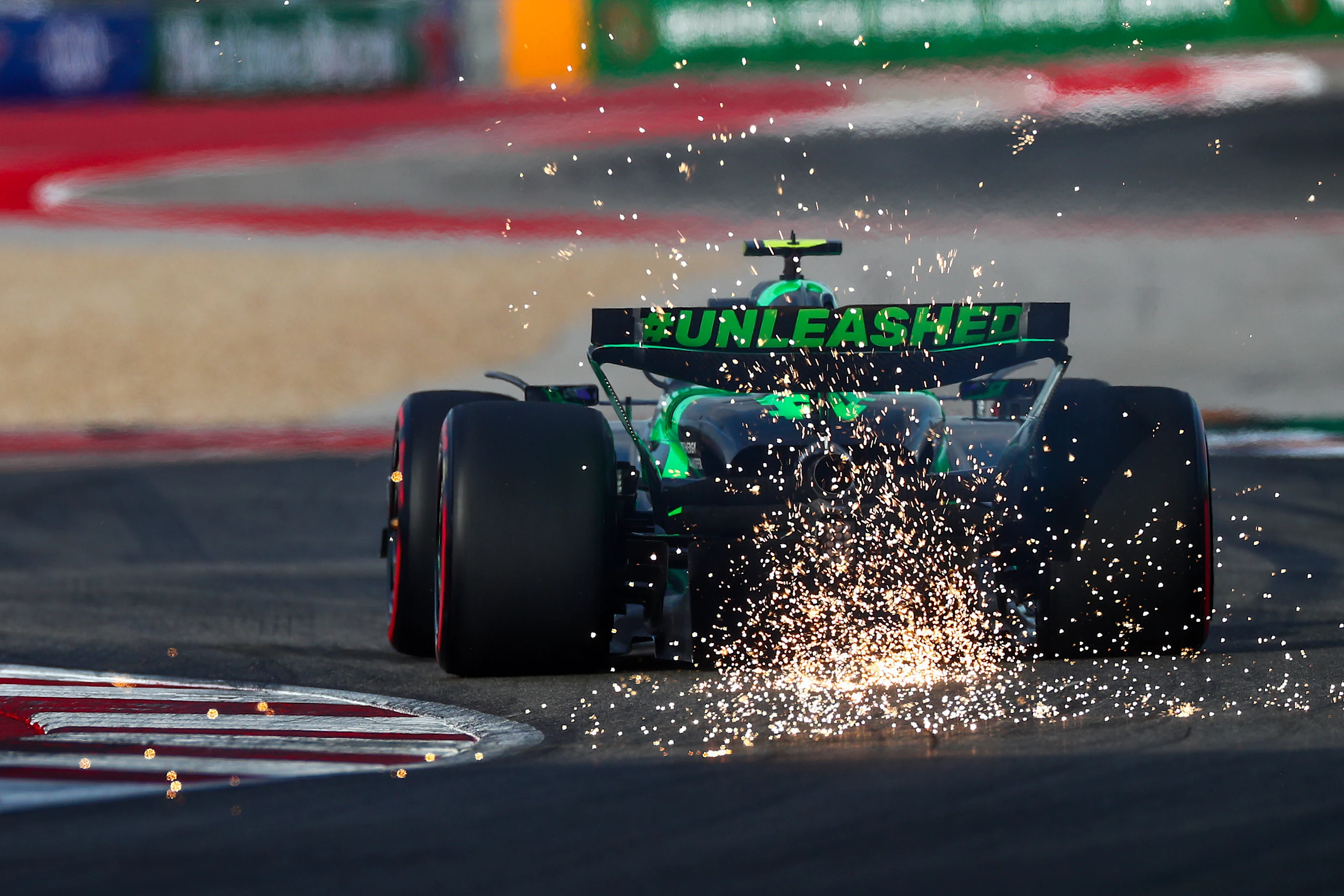 AUSTIN, TEXAS - OCTOBER 19: Zhou Guanyu of Stake F1 Kick Sauber and China  during qualifying ahead