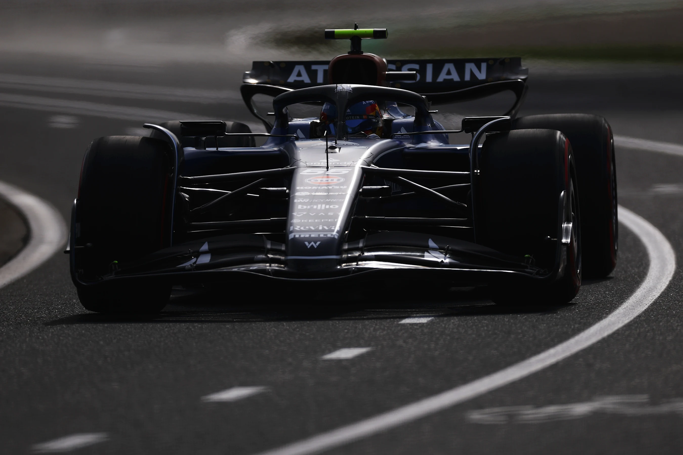 MELBOURNE, AUSTRALIA - MARCH 14: Carlos Sainz of Spain driving the (55) Williams FW47 Mercedes on
