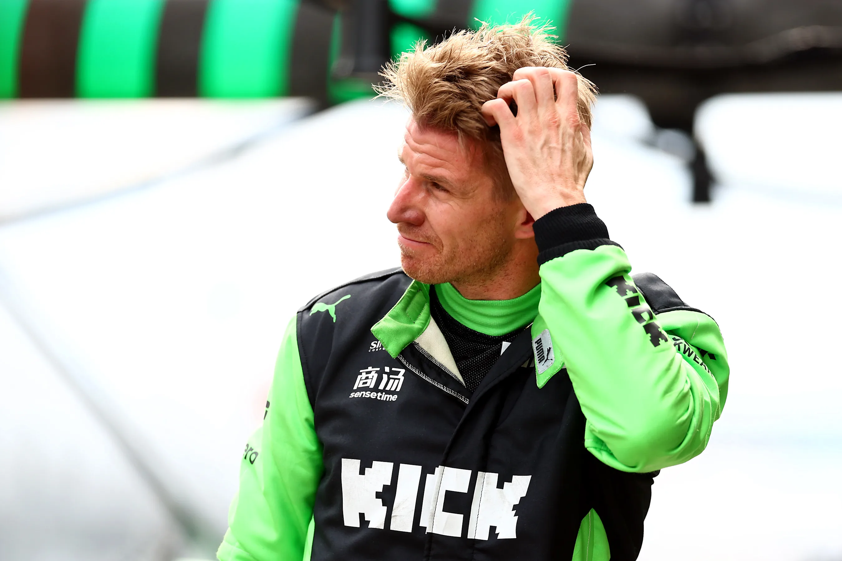 MELBOURNE, AUSTRALIA - MARCH 15: Seventeenth placed qualifier Nico Hulkenberg of Germany and Stake
