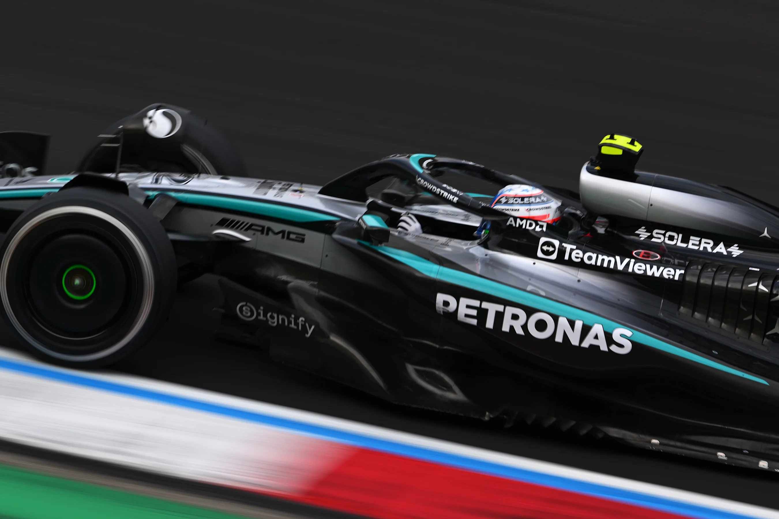 SHANGHAI, CHINA - MARCH 23: Andrea Kimi Antonelli of Italy driving the (12) Mercedes AMG Petronas