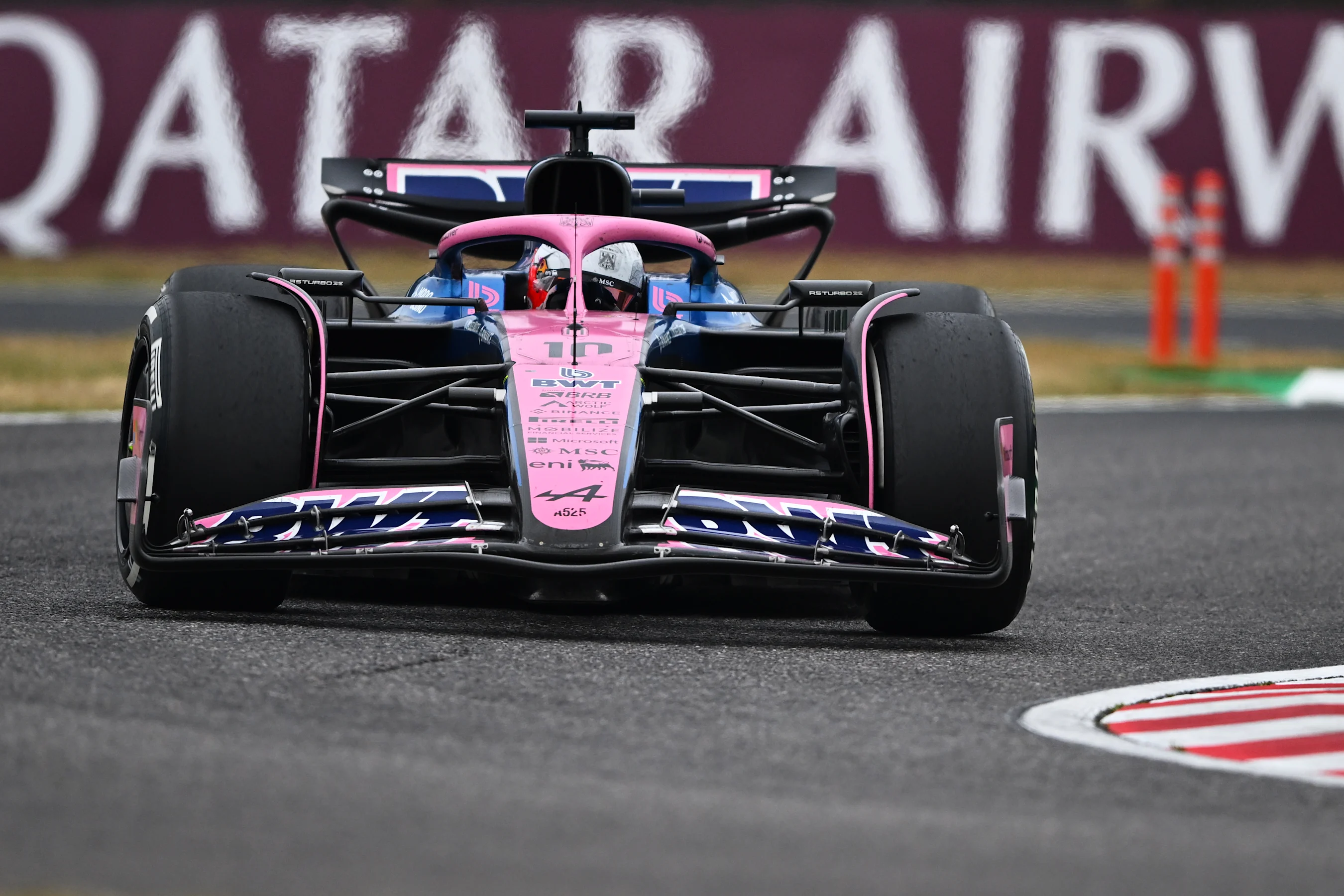 SUZUKA, JAPAN - APRIL 06: Pierre Gasly of France driving the (10) Alpine F1 A525 Renault on track
