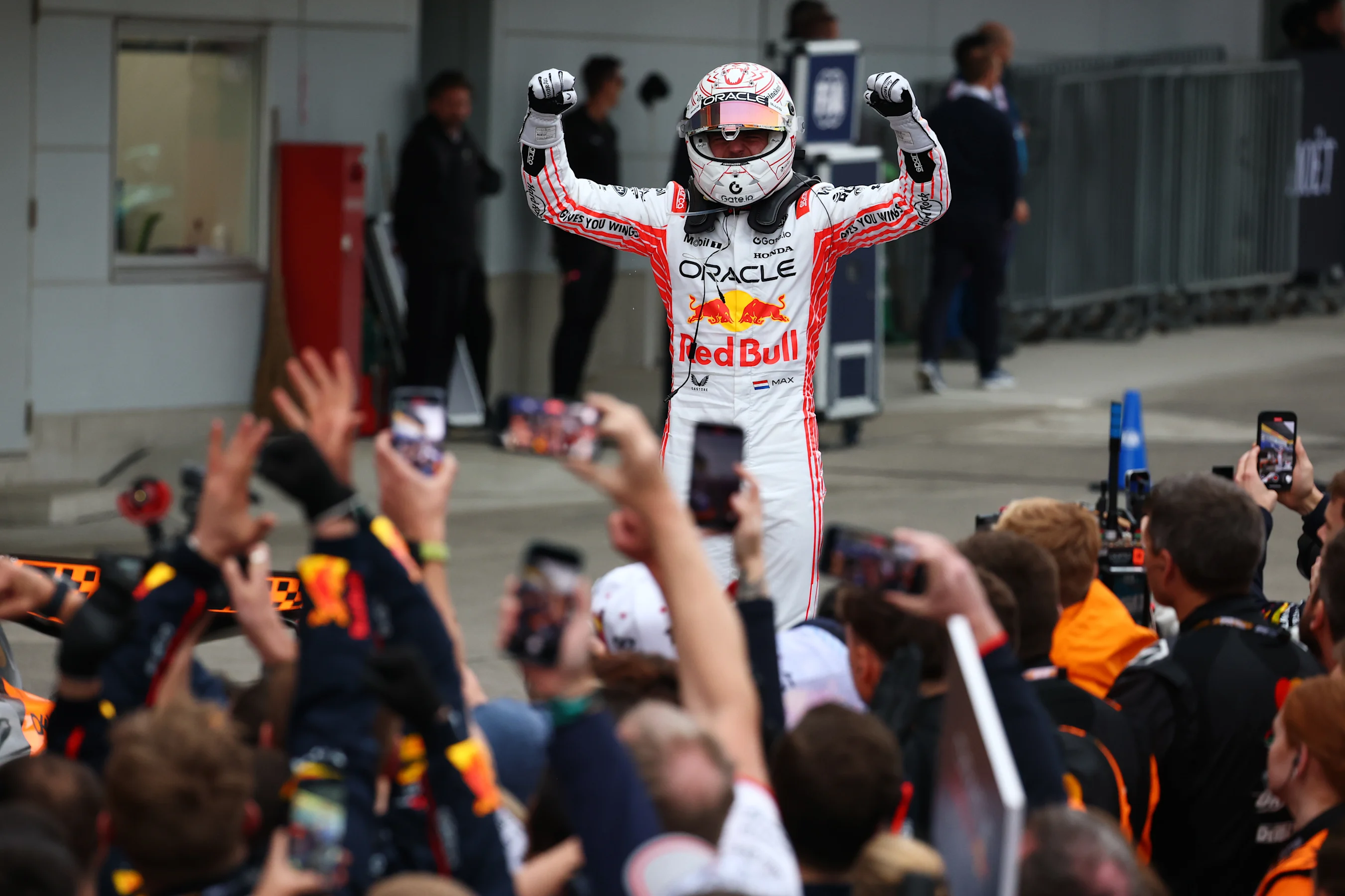 SUZUKA, JAPAN - APRIL 06: Race winner Max Verstappen of the Netherlands and Oracle Red Bull Racing