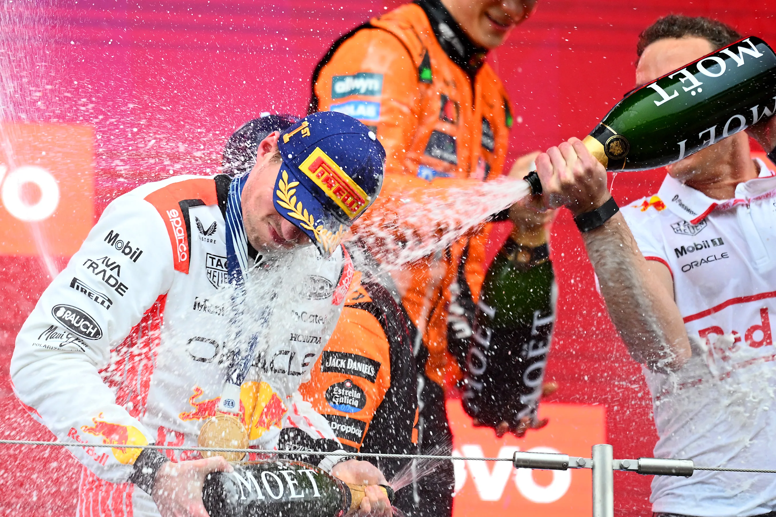 SUZUKA, JAPAN - APRIL 06: Race winner Max Verstappen of the Netherlands and Oracle Red Bull Racing