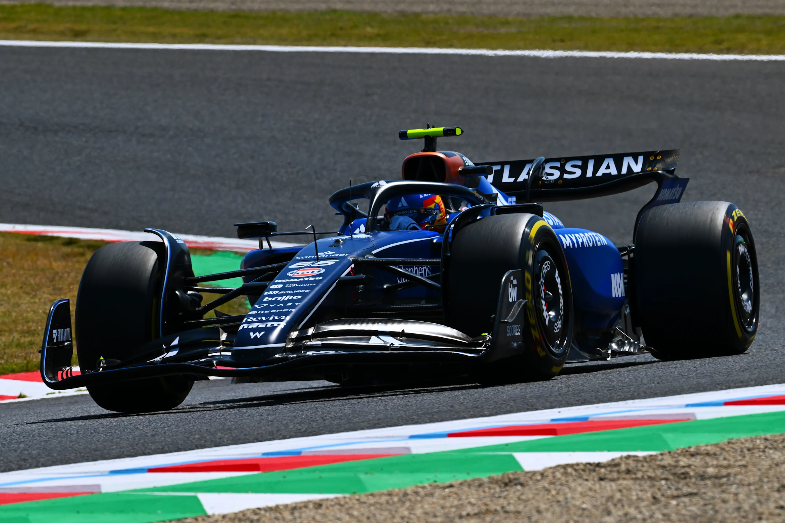SUZUKA, JAPAN - APRIL 04: Carlos Sainz of Spain driving the (55) Williams FW47 Mercedes on track