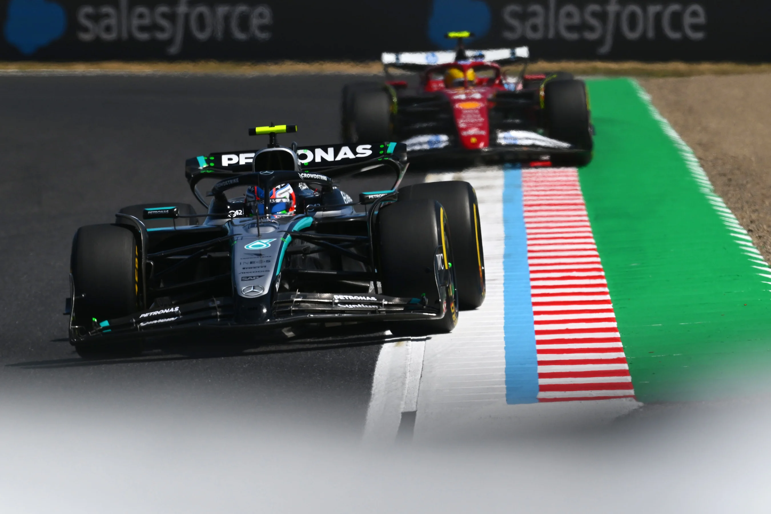 SUZUKA, JAPAN - APRIL 04: Andrea Kimi Antonelli of Italy driving the (12) Mercedes AMG Petronas F1