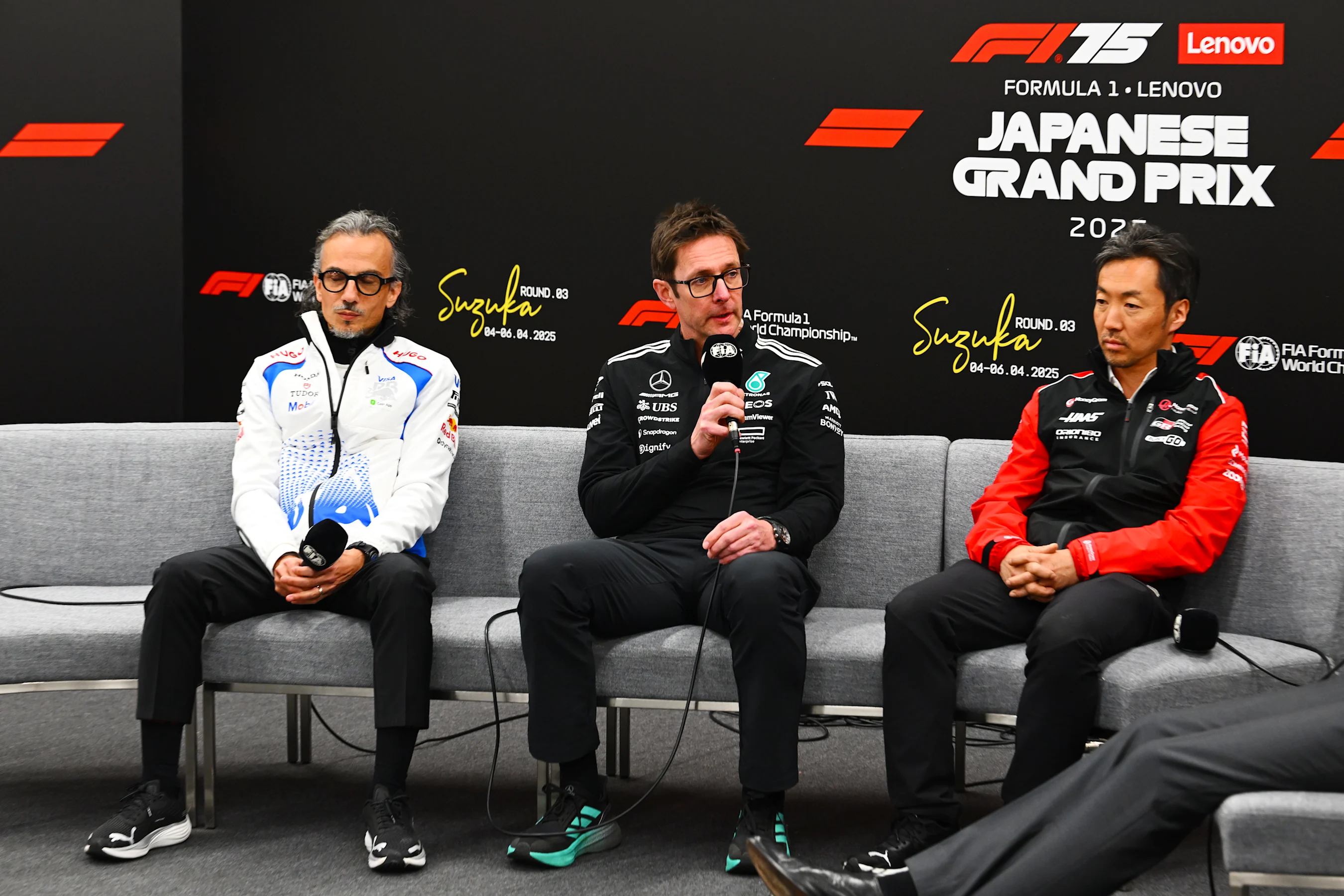 SUZUKA, JAPAN - APRIL 04: Laurent Mekies, Team Principal of Visa Cash App Racing Bulls Andrew