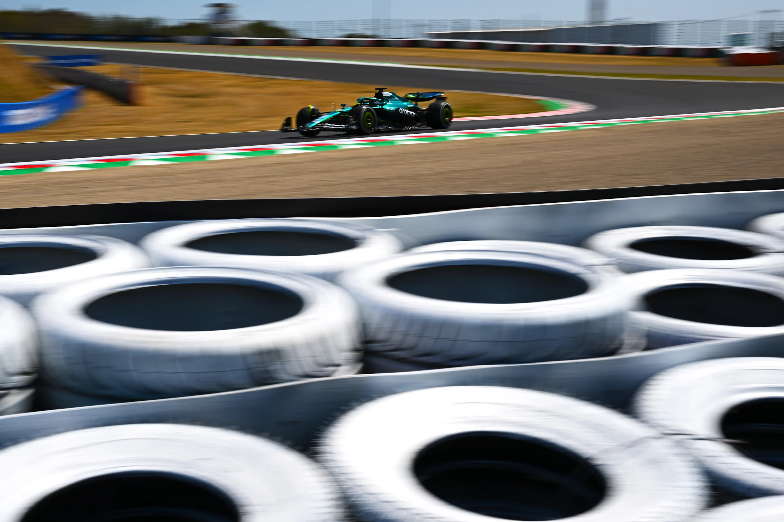 SUZUKA, JAPAN - APRIL 04: Lance Stroll of Canada driving the (18) Aston Martin F1 Team AMR25
