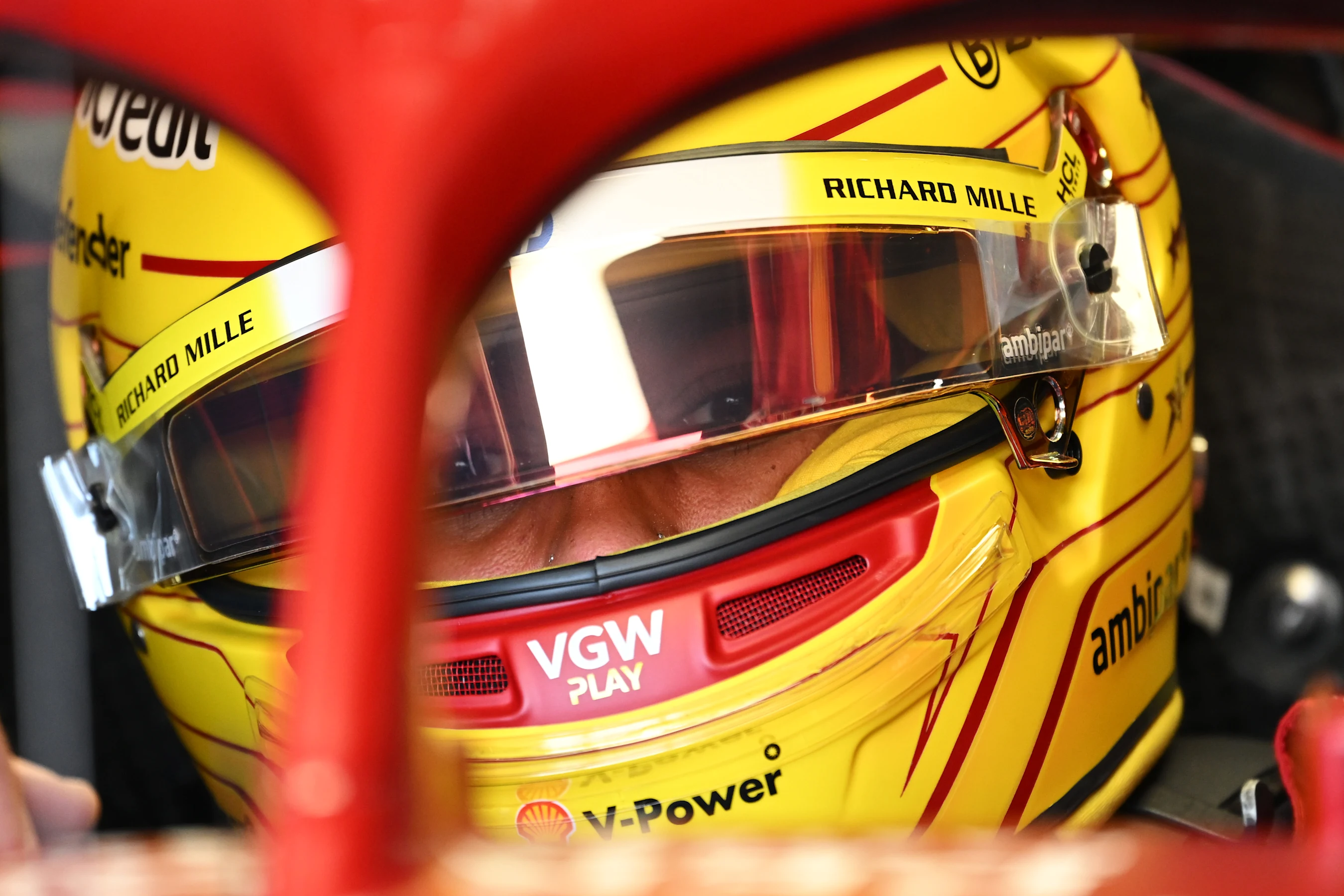 SUZUKA, JAPAN - APRIL 05: Lewis Hamilton of Great Britain and Scuderia Ferrari prepares to drive