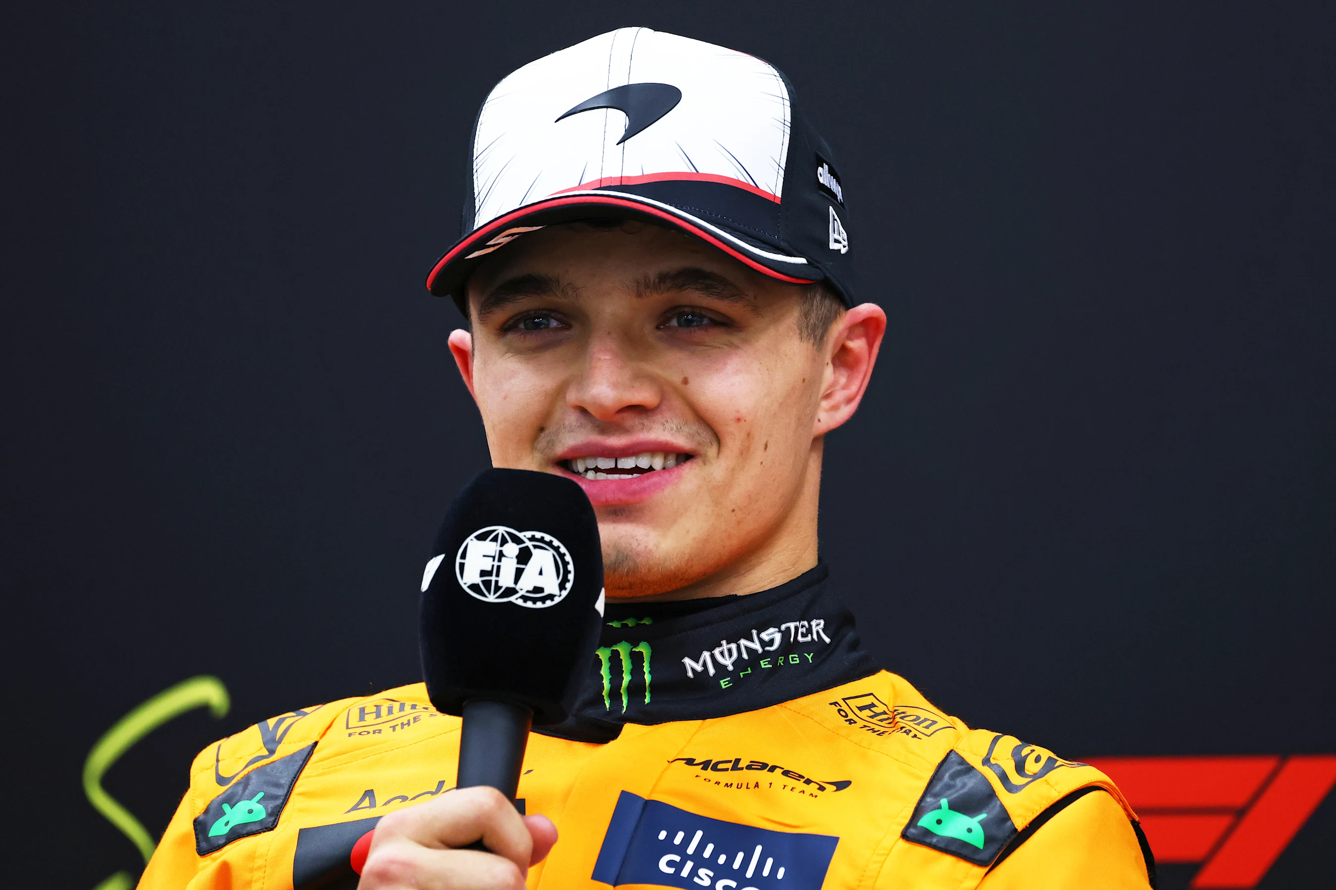 SUZUKA, JAPAN - APRIL 05: Second placed qualifier Lando Norris of Great Britain and McLaren in the