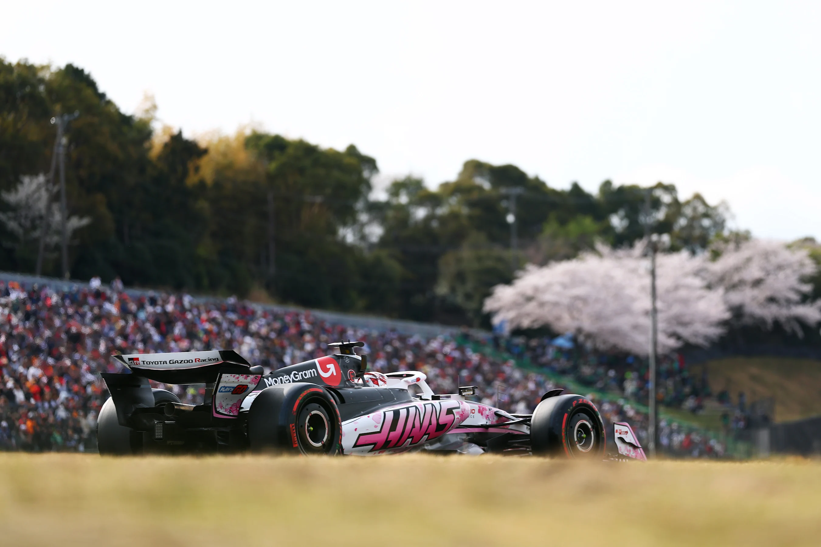 SUZUKA, JAPAN - APRIL 05: Esteban Ocon of France driving the (31) Haas F1 VF-25 Ferrari on track