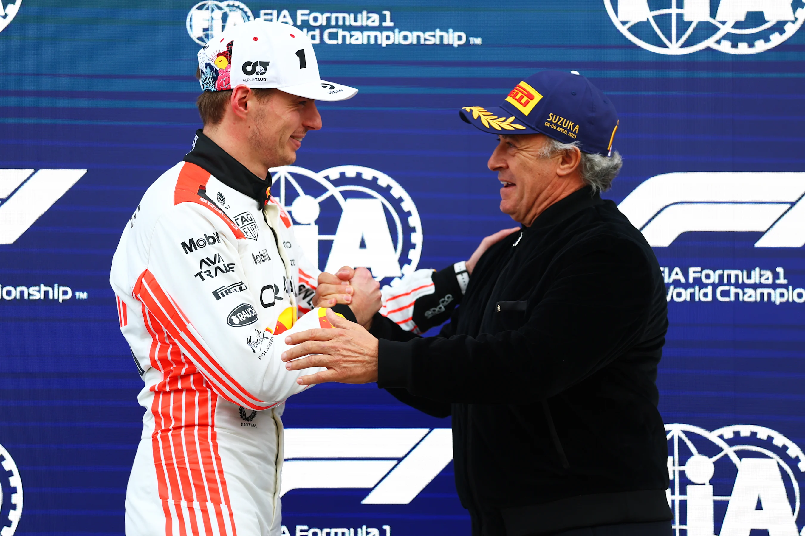 SUZUKA, JAPAN - APRIL 05: Pole position qualifier Max Verstappen of the Netherlands and Oracle Red
