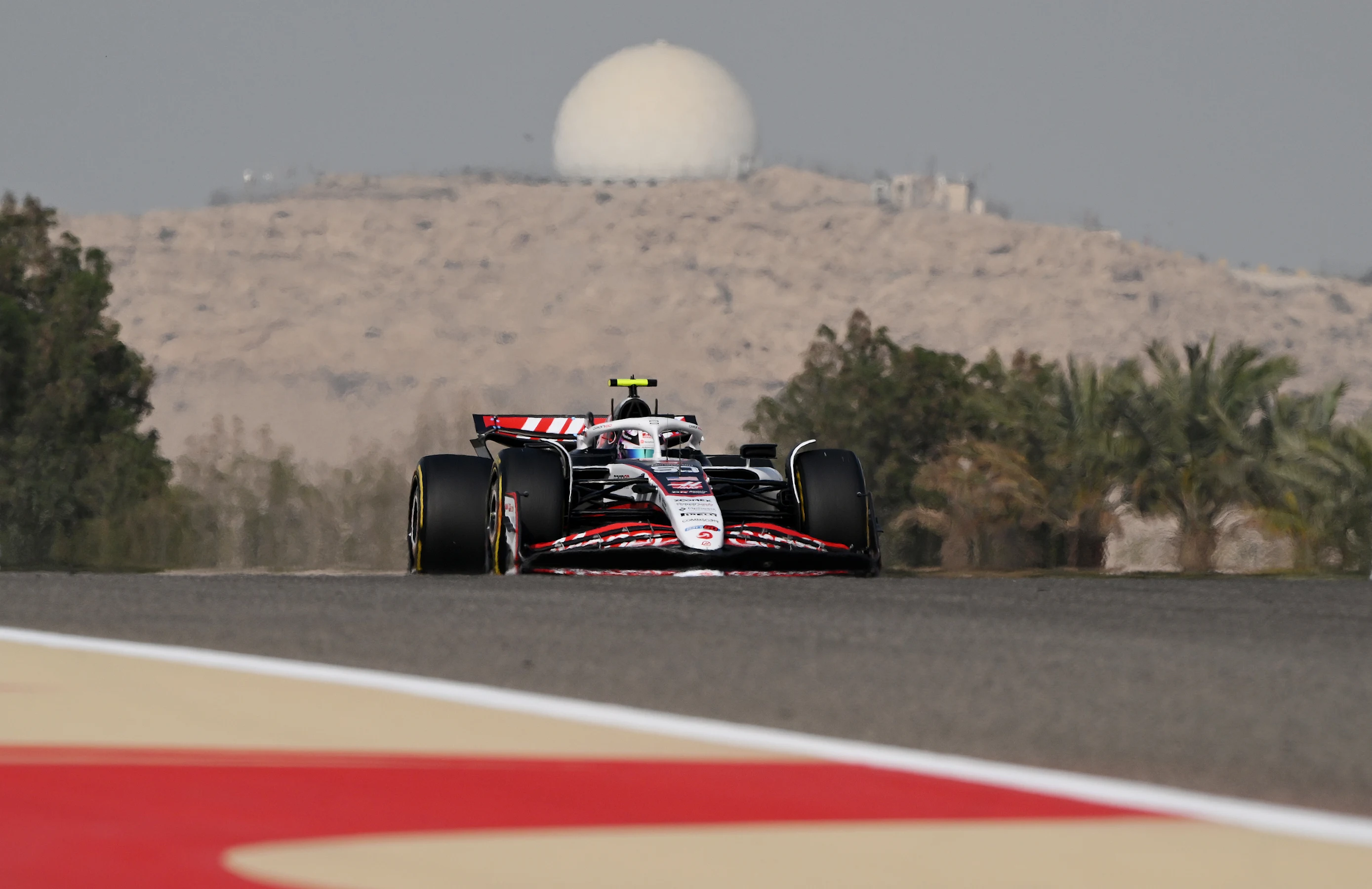 BAHRAIN, BAHRAIN - APRIL 11: Ryo Hirakawa of Japan driving the (50) Haas F1 VF-25 Ferrari on track