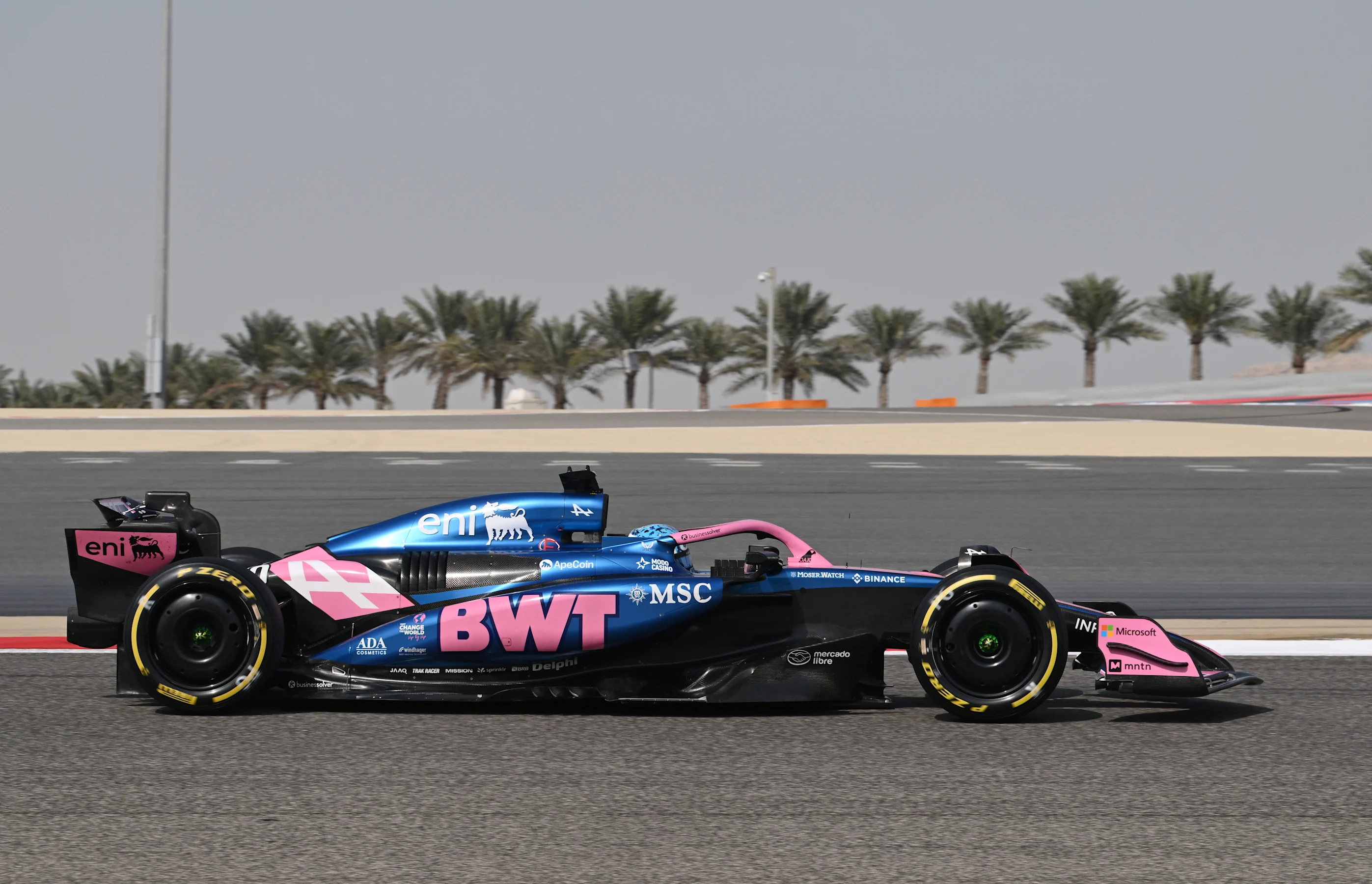 BAHRAIN, BAHRAIN - APRIL 11: Pierre Gasly of France driving the (10) Alpine F1 A525 Renault on