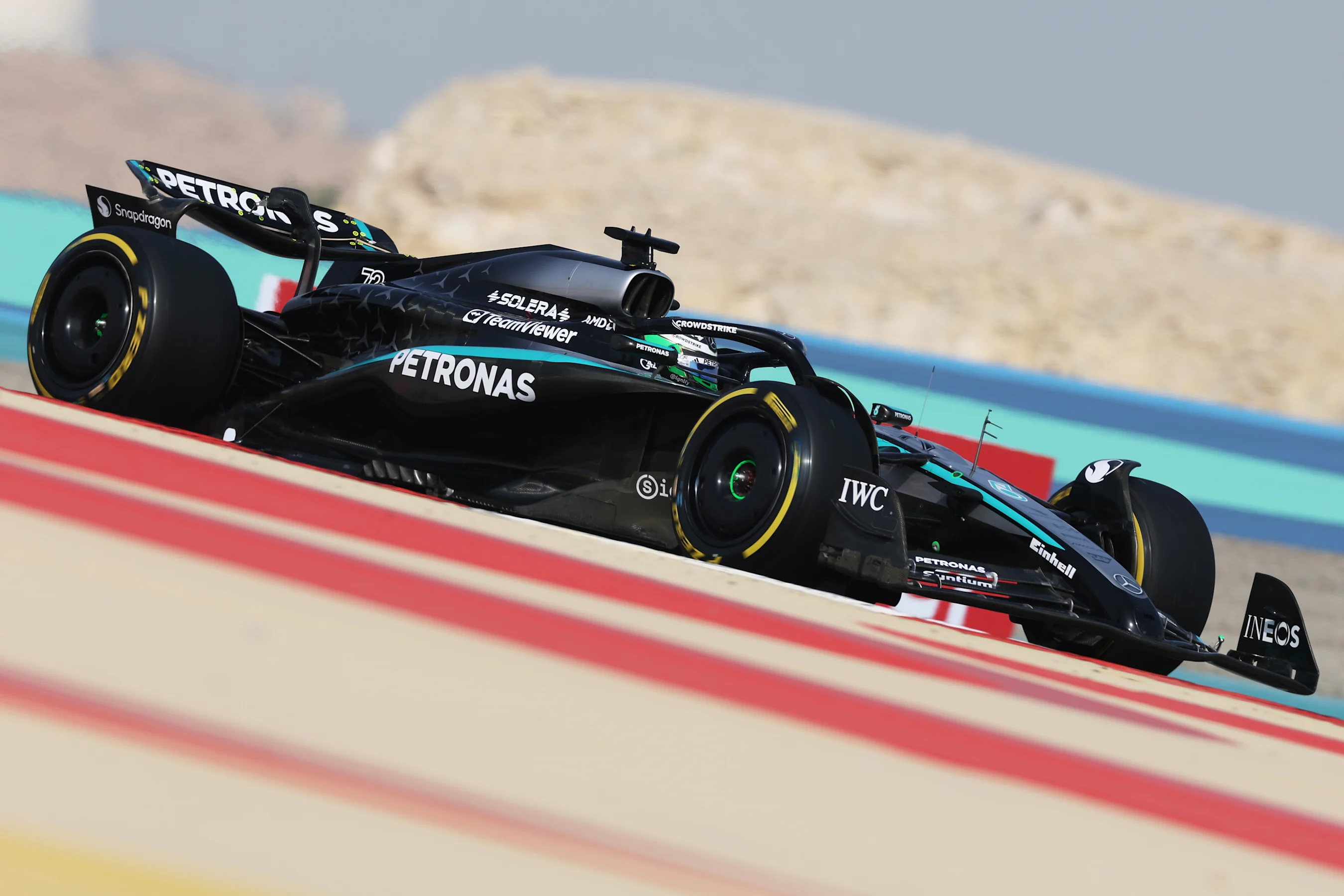 BAHRAIN, BAHRAIN - APRIL 11: Frederik Vesti of Denmark driving the (72) Mercedes AMG Petronas F1