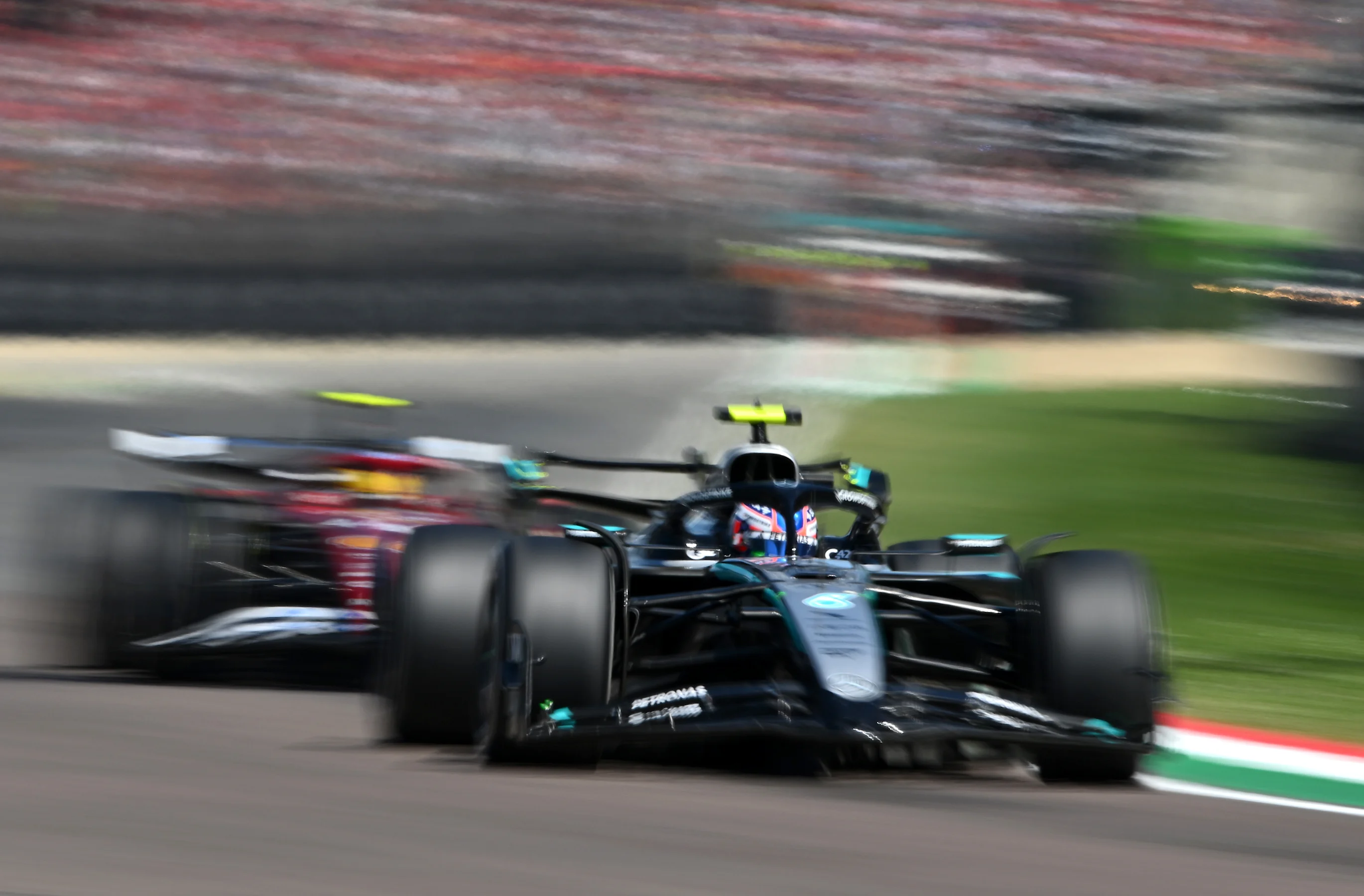 IMOLA, ITALY - MAY 18: Andrea Kimi Antonelli of Italy driving the (12) Mercedes AMG Petronas F1