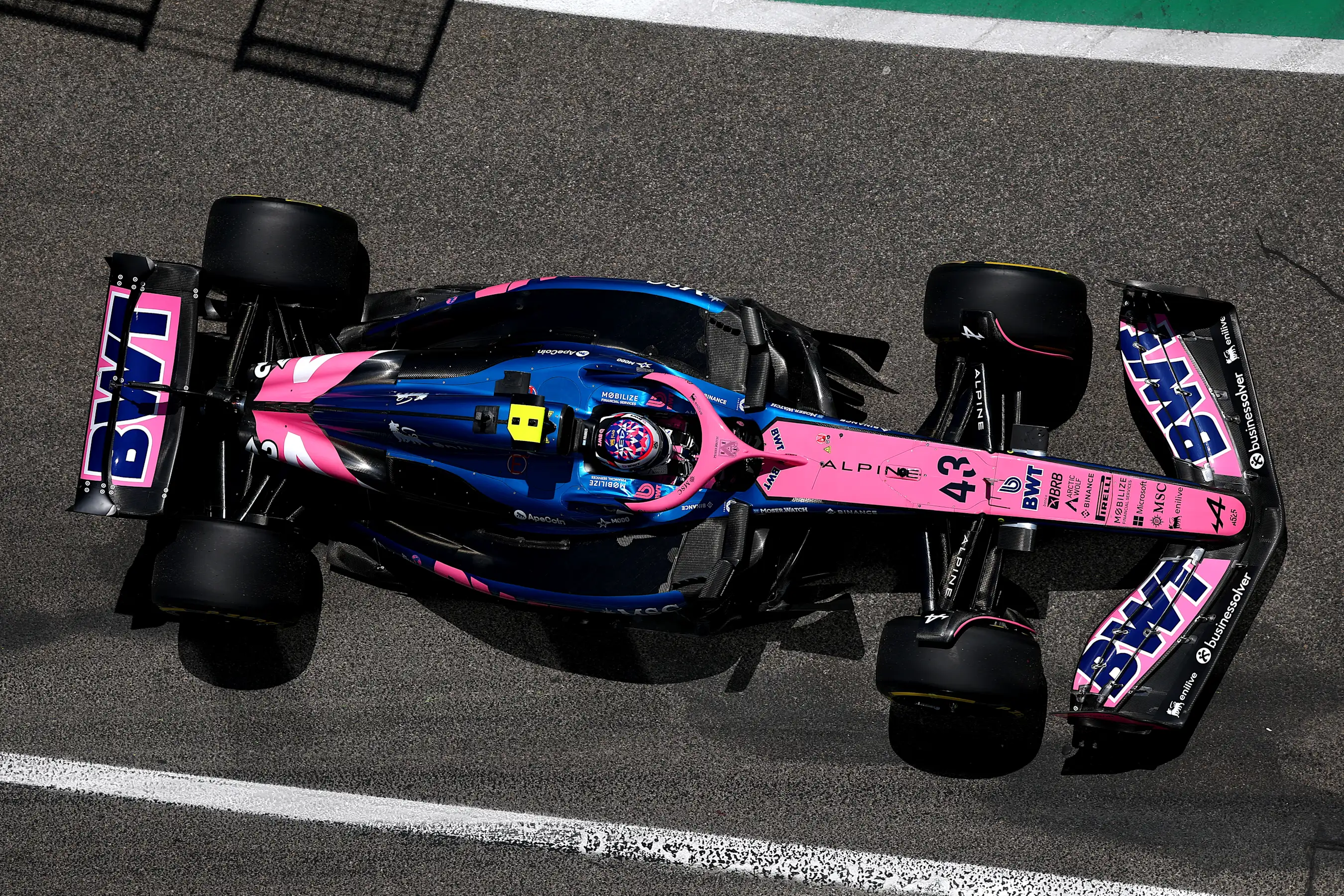 IMOLA, ITALY - MAY 16: Franco Colapinto of Argentina driving the (43) Alpine F1 A525 Renault in the