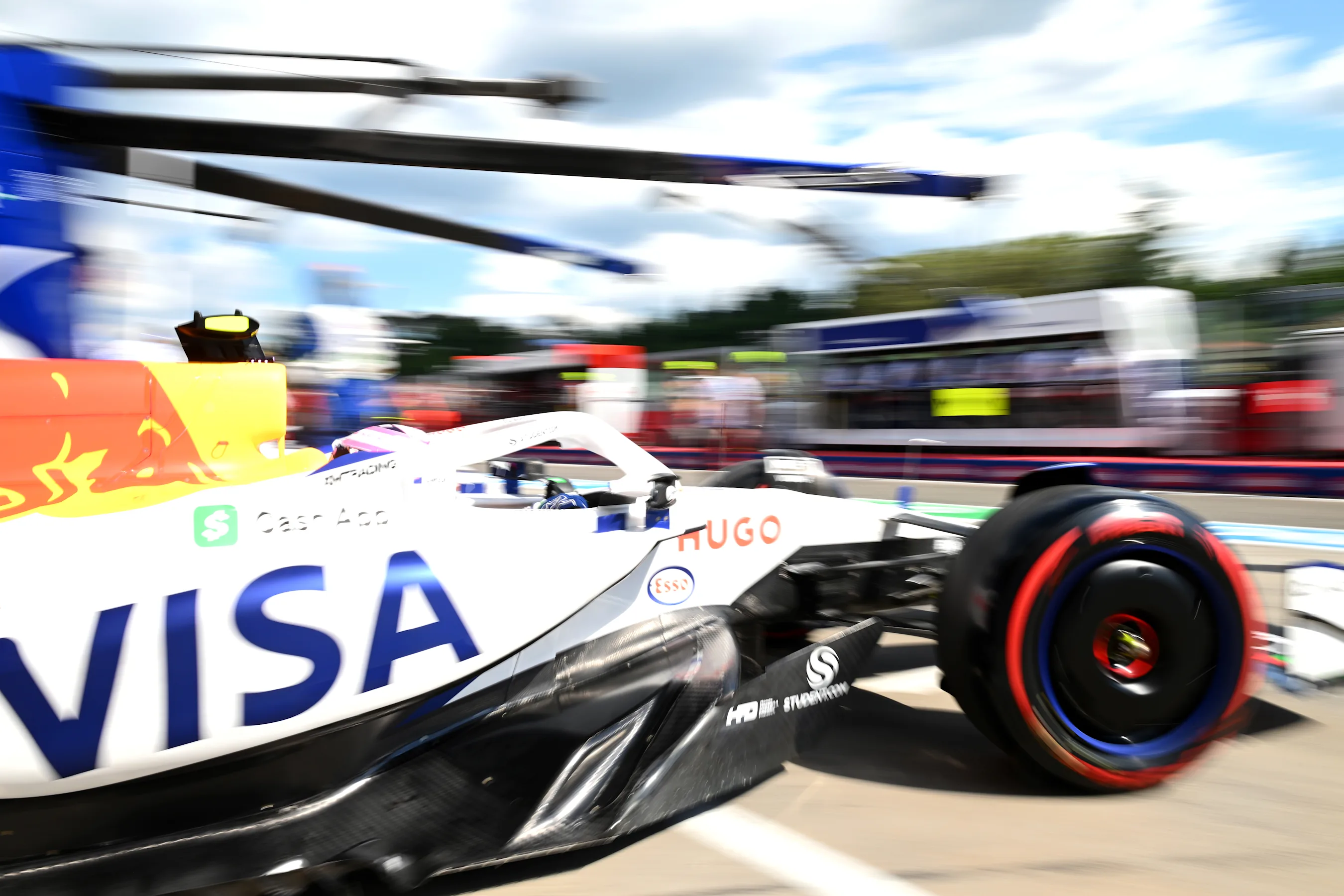 IMOLA, ITALY - MAY 17: Liam Lawson of New Zealand driving the (30) Visa Cash App Racing Bulls VCARB