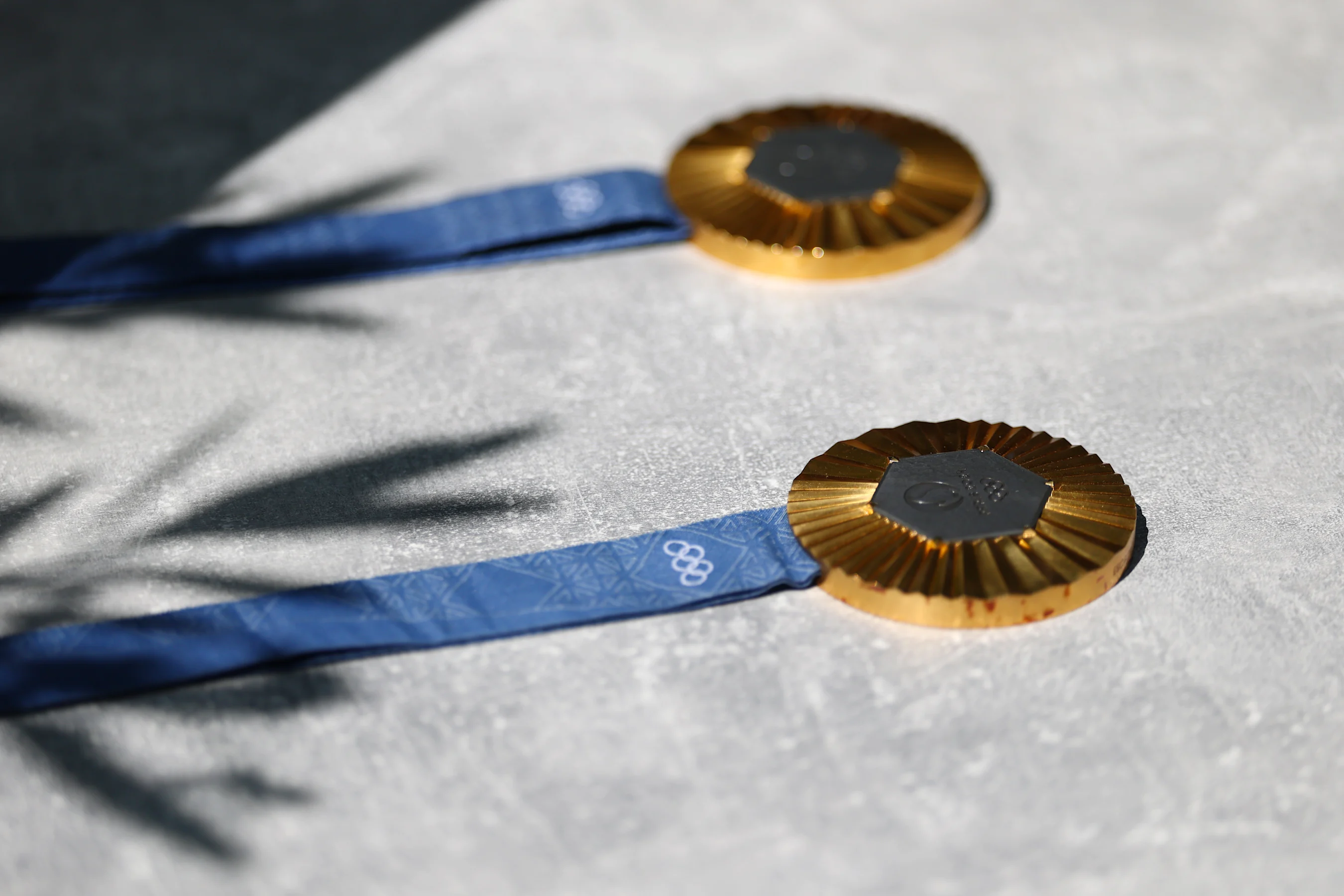 BUDAPEST, HUNGARY - JULY 31: Gold Olympic medals in the Paddock during previews ahead of the F1