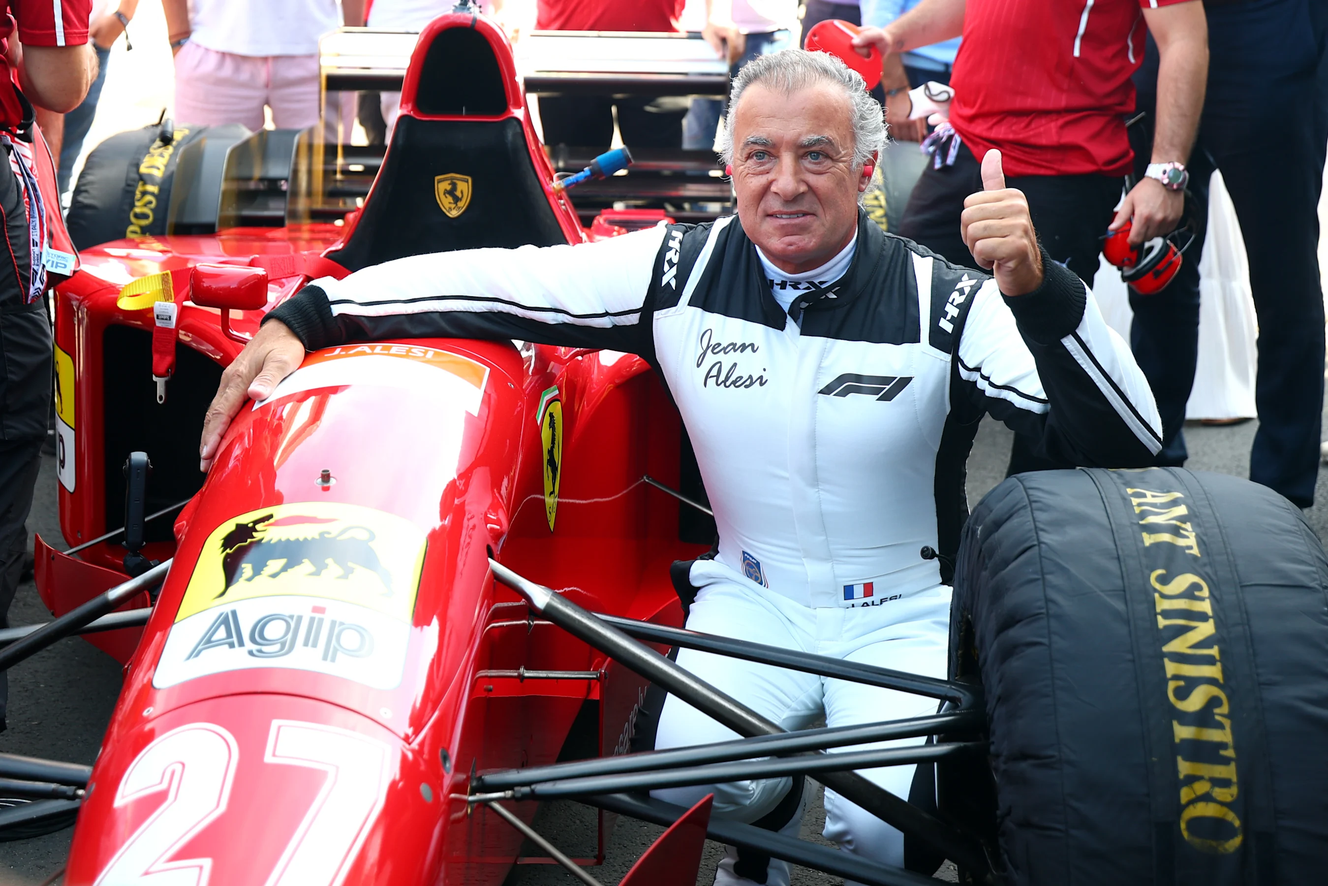 MONZA, ITALY - SEPTEMBER 07: Jean Alesi prepares to drive the Ferrari in which he previously raced
