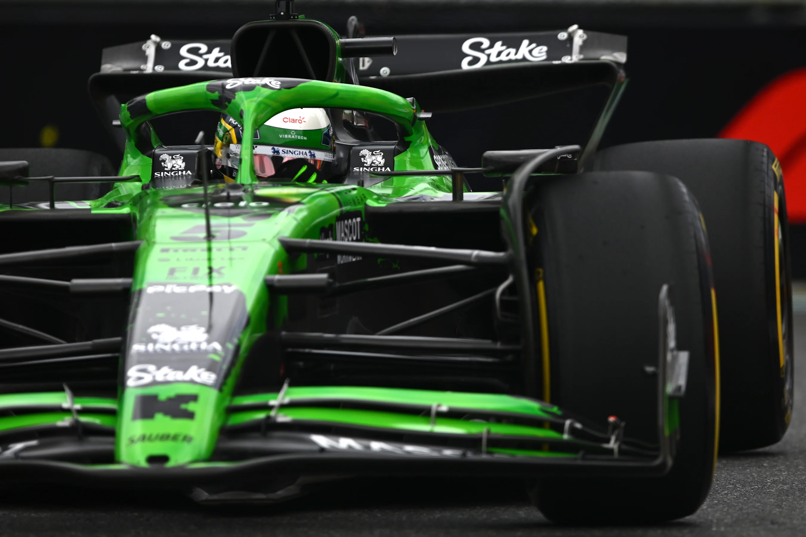 MIAMI, FLORIDA - MAY 02: Gabriel Bortoleto of Brazil driving the (5) Kick Sauber C45 Ferrari on