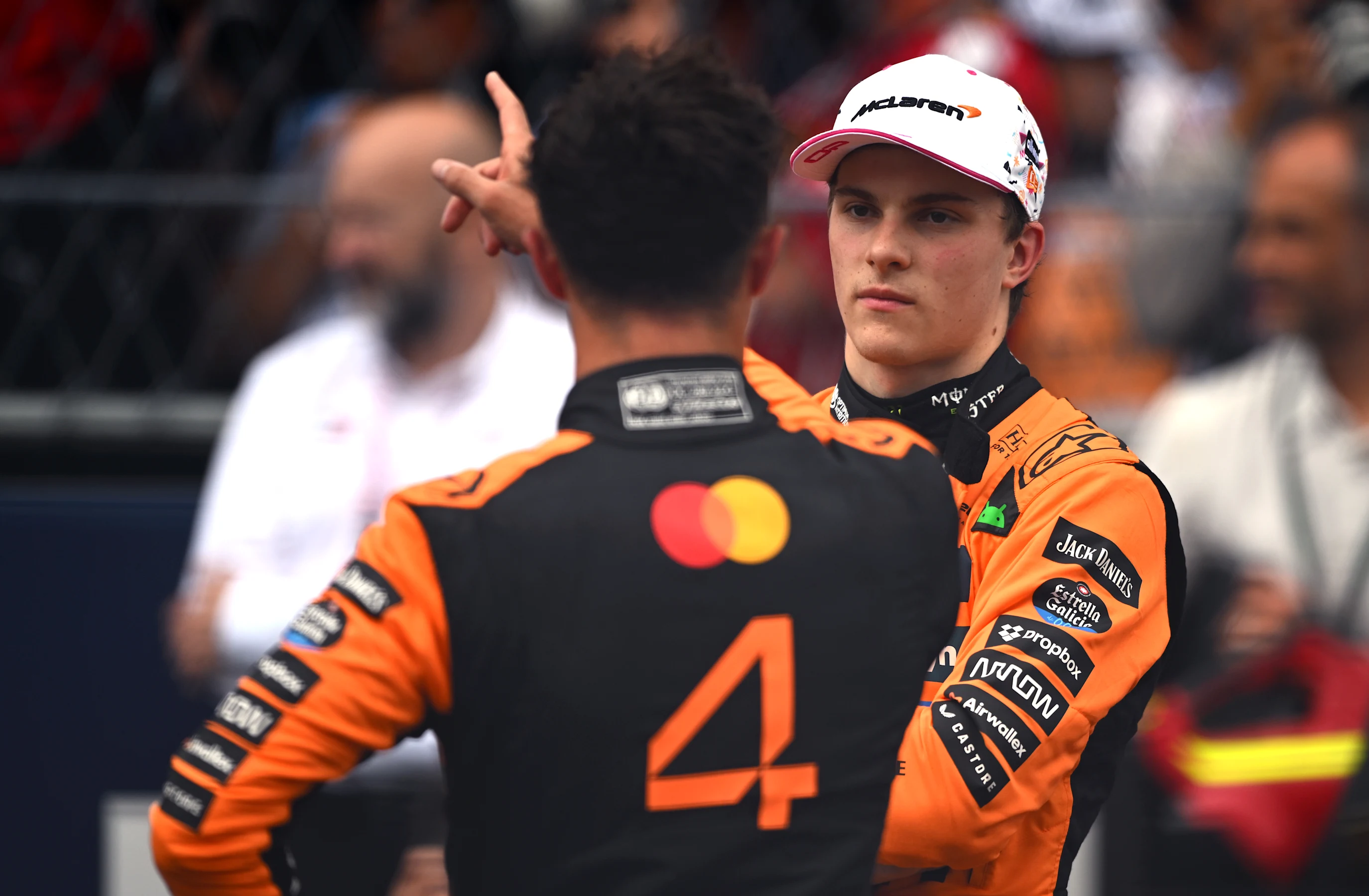 MIAMI, FLORIDA - MAY 03: Second placed Oscar Piastri of Australia and McLaren and Sprint winner