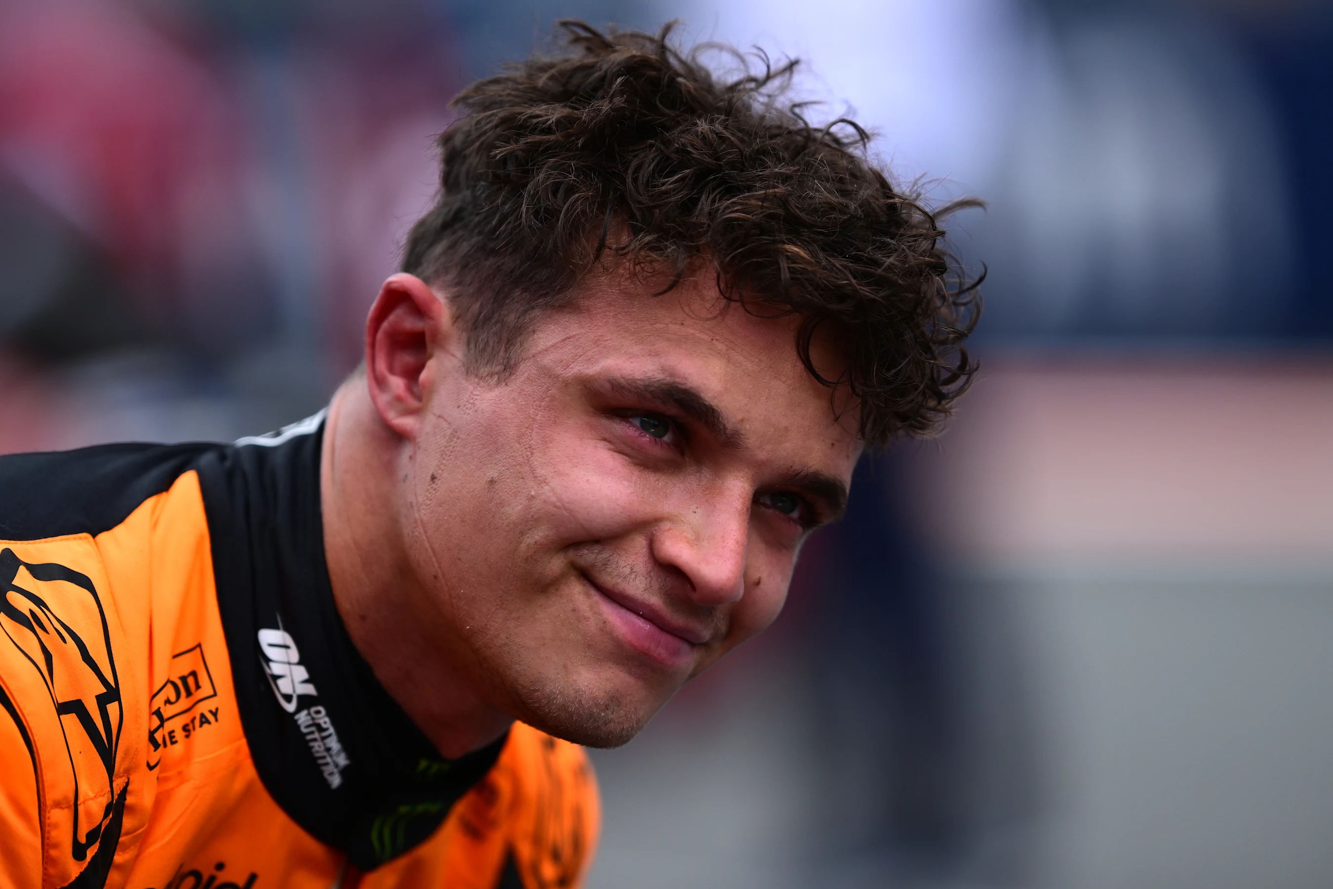 MIAMI, FLORIDA - MAY 03: Sprint winner Lando Norris of Great Britain and McLaren looks on in parc