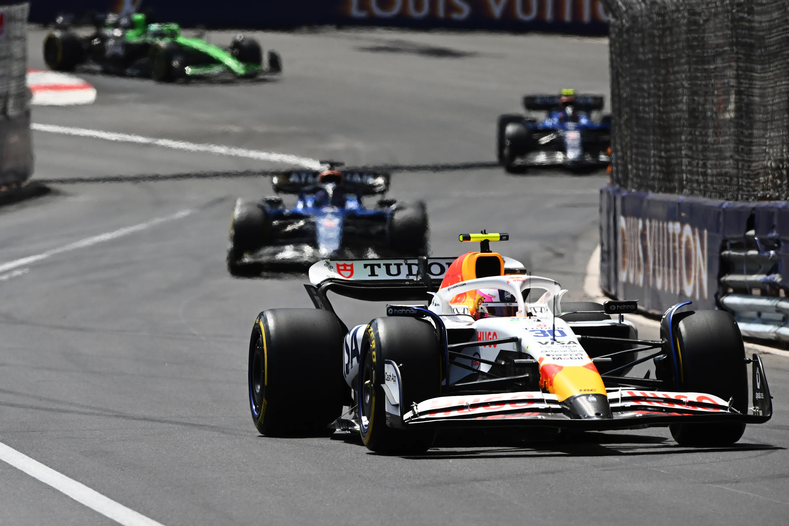 MONTE-CARLO, MONACO - MAY 25: Liam Lawson of New Zealand driving the (30) Visa Cash App Racing