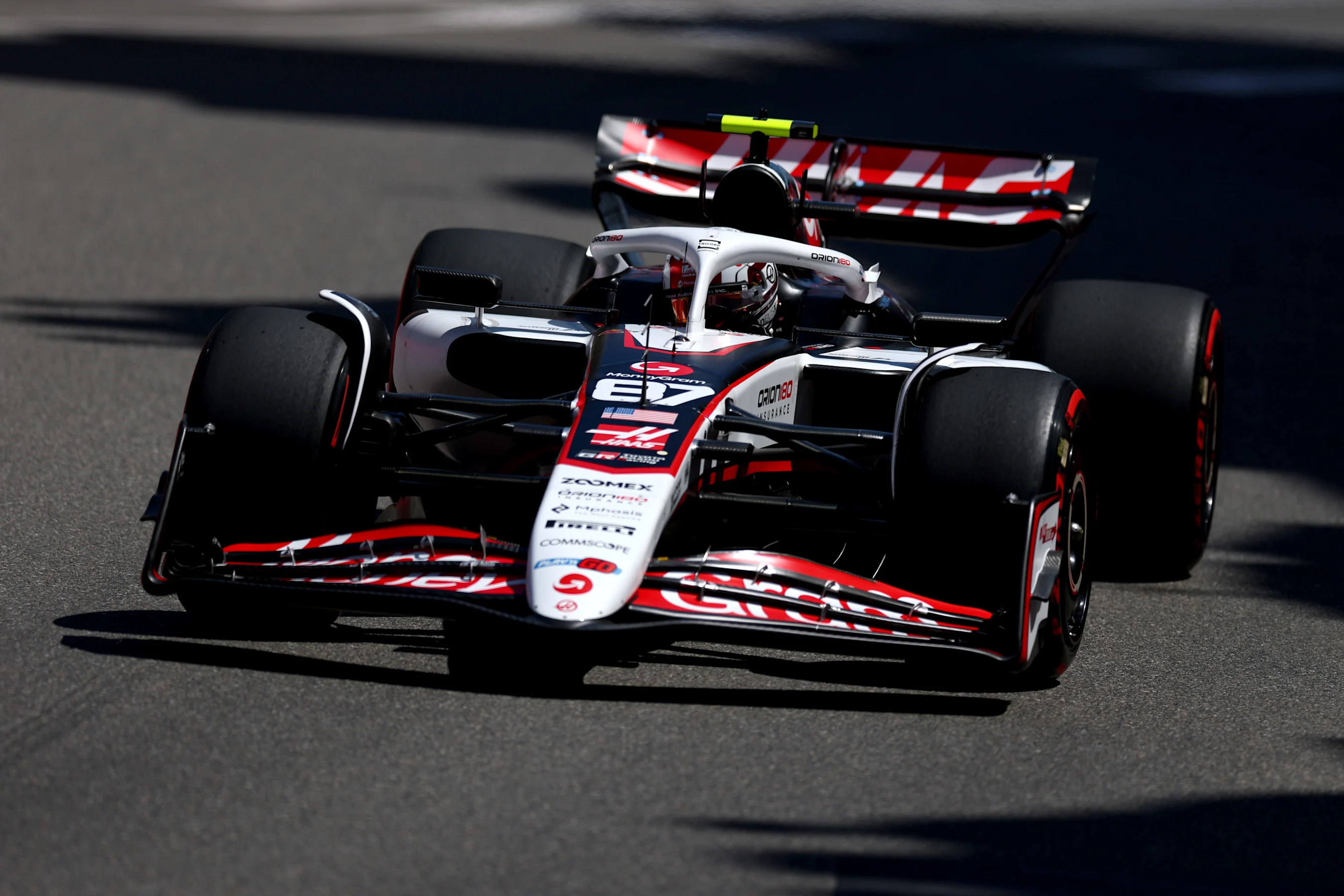 MONTE-CARLO, MONACO - MAY 25: Oliver Bearman of Great Britain driving the (87) Haas F1 VF-25