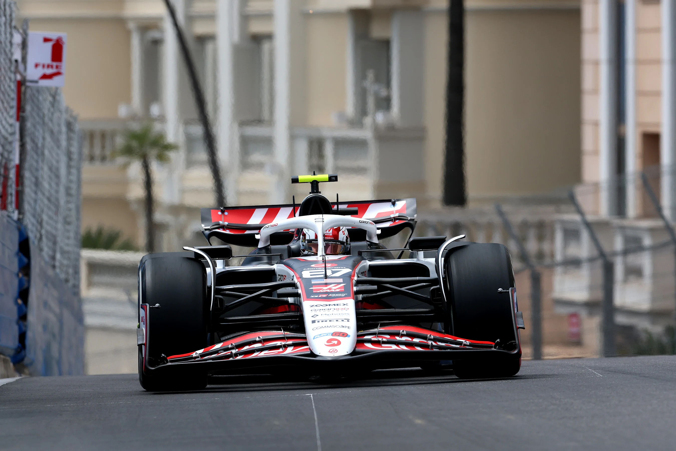 MONTE-CARLO, MONACO - MAY 23: Oliver Bearman of Great Britain driving the (87) Haas F1 VF-25